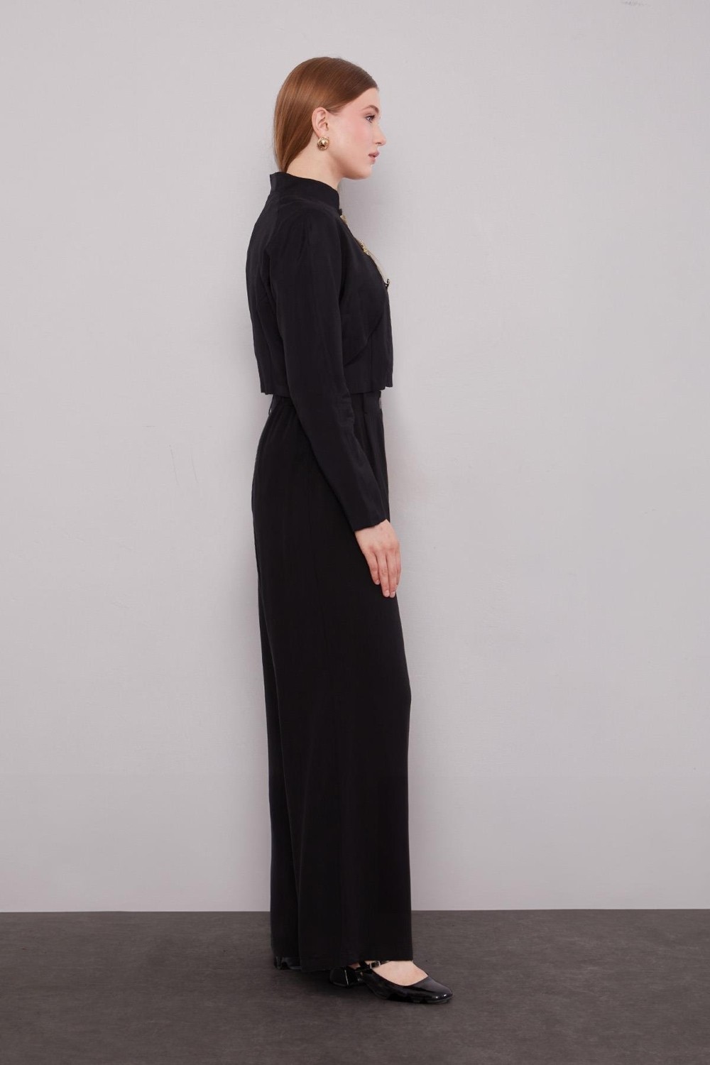 Lêvi D'or Camel Düz Kesim Palazzo Pantolon görsel 7