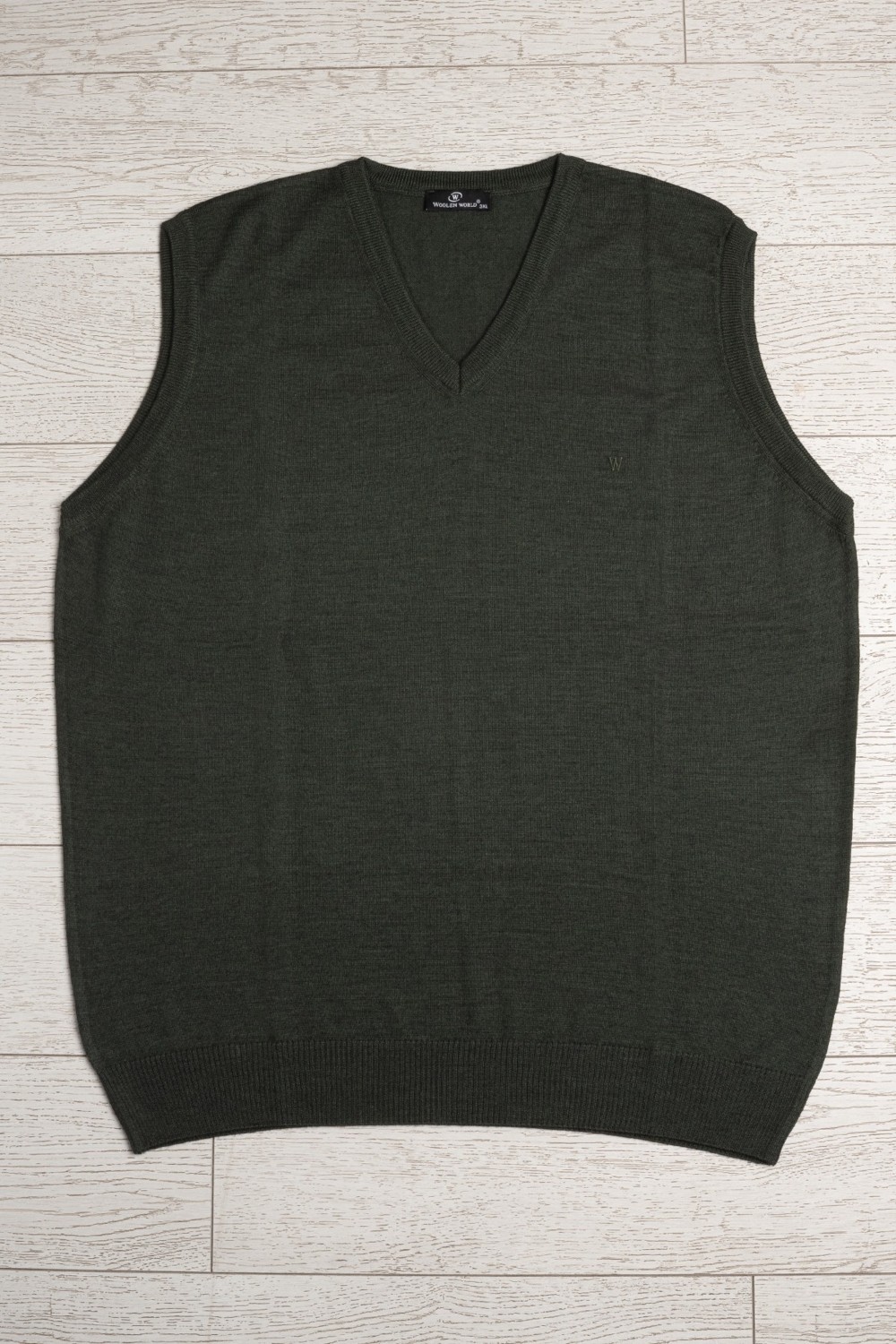 Woolen World V Yaka Kolsuz Triko Süveter %50 Yünlü Bordo Renk Büyük Boy Erkek Modası görsel 8