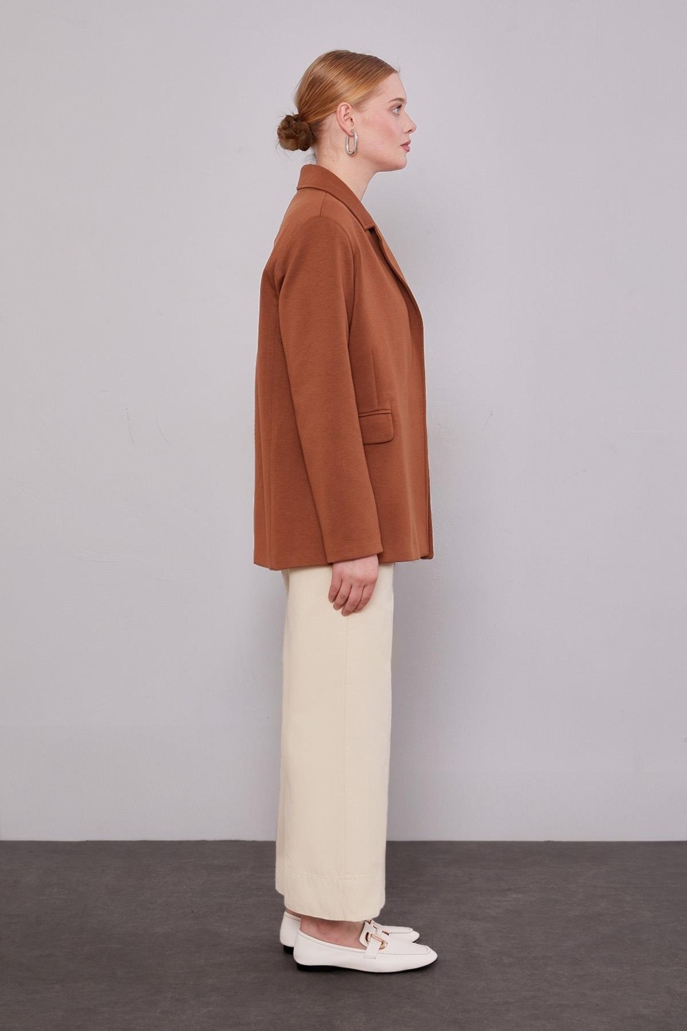 Lêvi D'or Siyah Wideleg Pantolon görsel 7