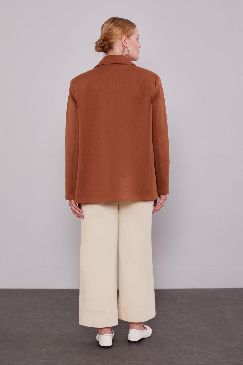 Lêvi D'or Siyah Wideleg Pantolon görsel 8