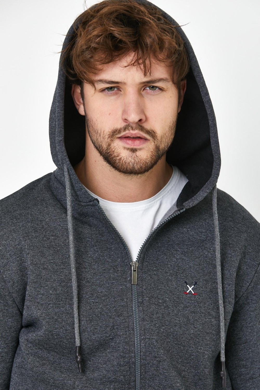 Polo State Erkek Fermuarlı Kanguru Cep 3 İplik Sweatshirt Lacivert görsel 4