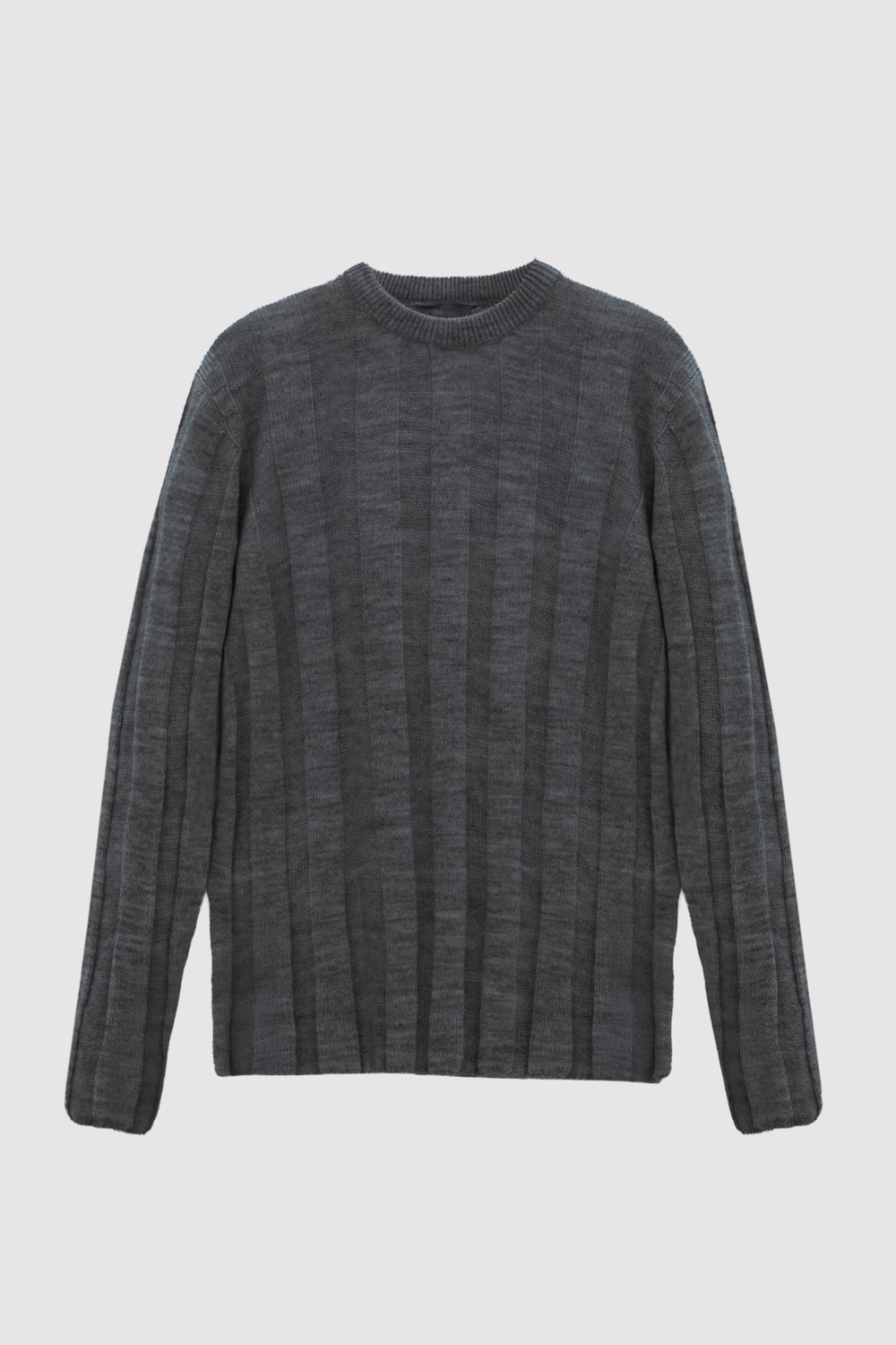 TWN Slim Fit Siyah Rib Örgü Kazak 3EC063302441M