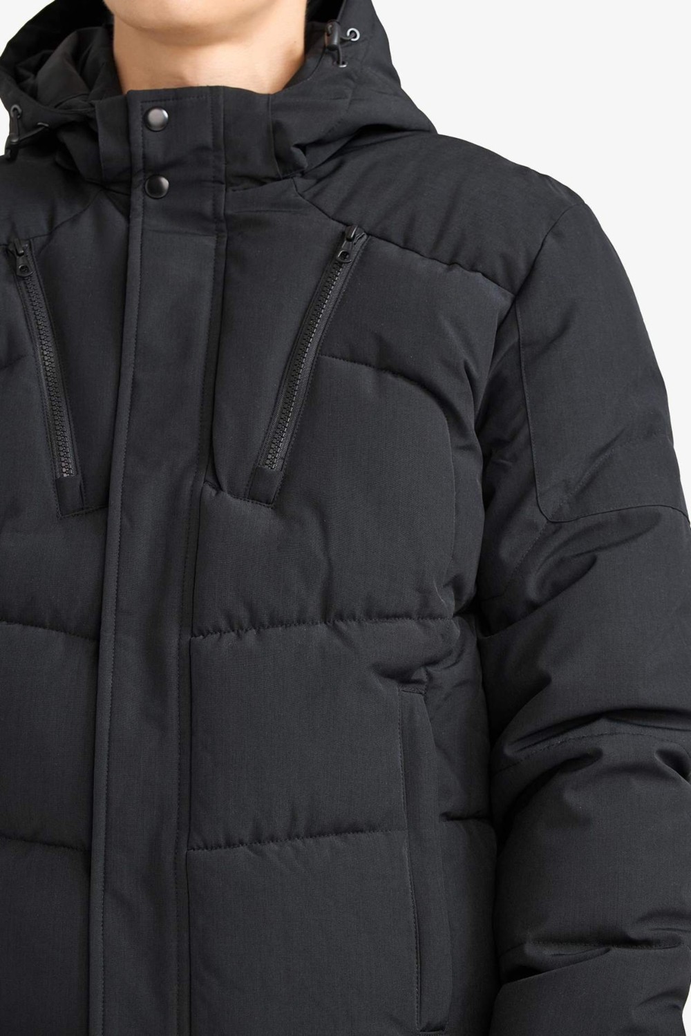 DeFacto Sıcak Tutan Su İtici Slim Fit Mont F1147AX25WN görsel 7