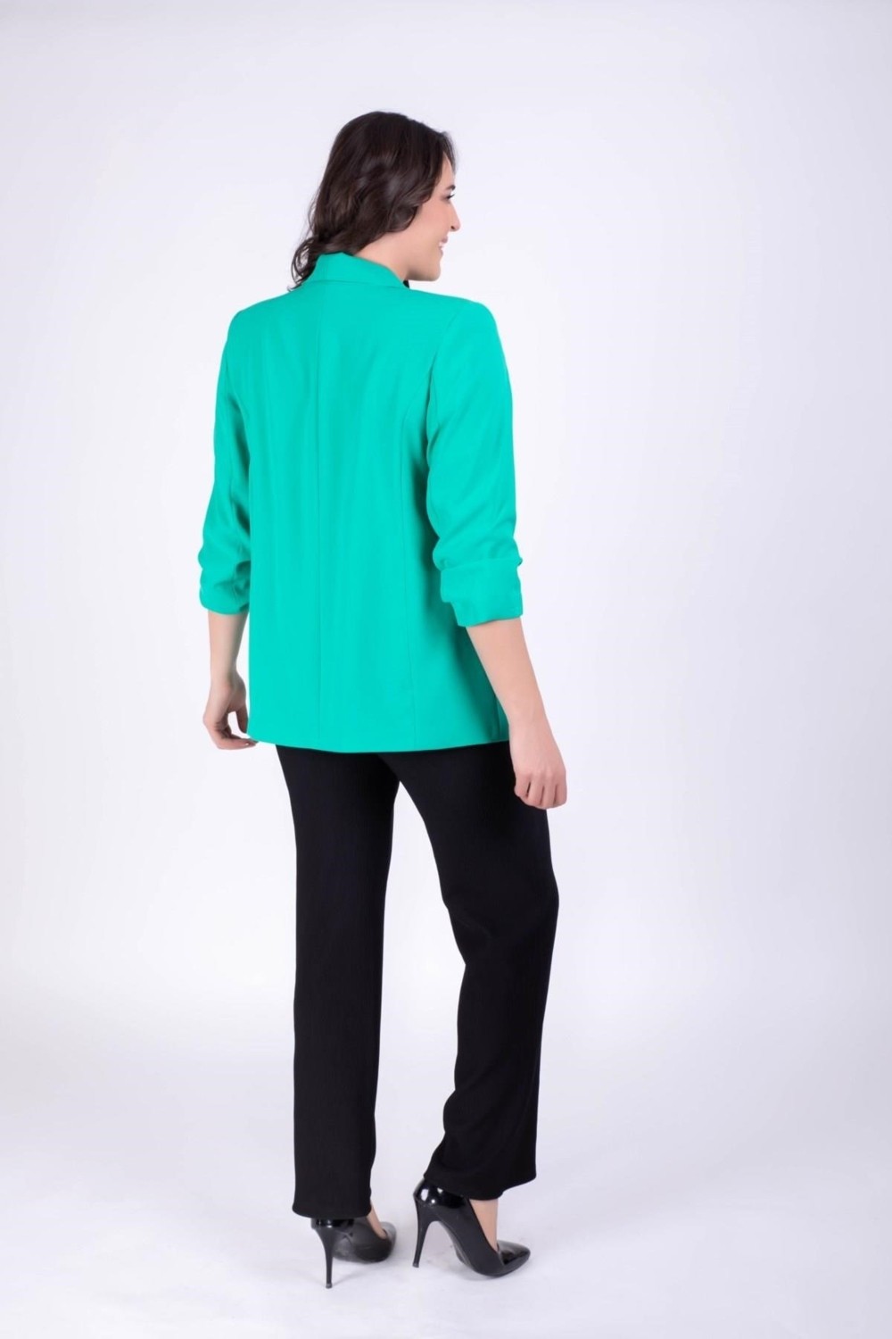 Myline Kol Detaylı Astarlı Blazer Ceket görsel 6