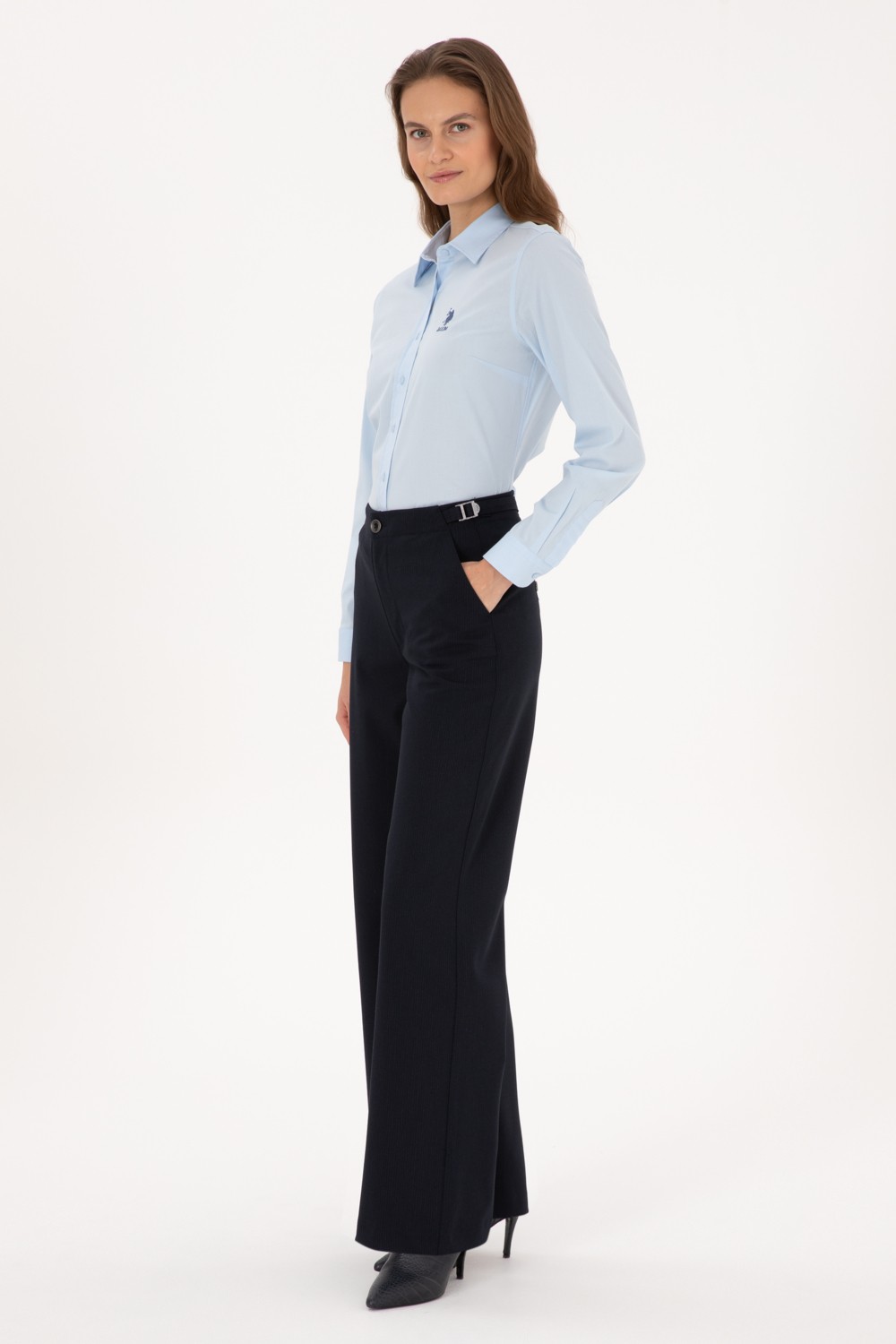 U.S. Polo Assn. Kadın Lacivert Pantolon (Kanvas-Chino) 50309342-VR033 görsel 3