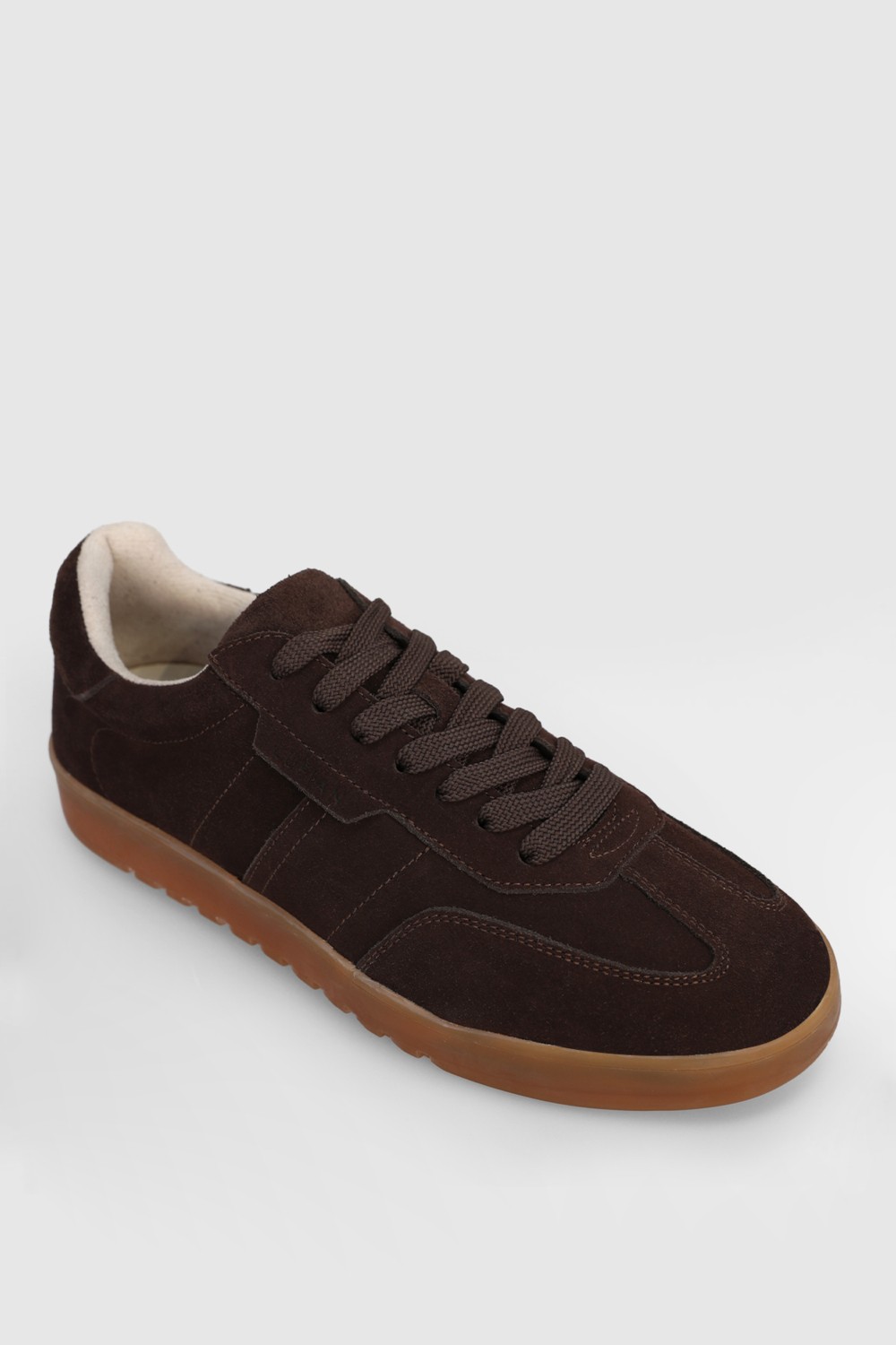 Lufian Pele Erkek Deri Sneaker Ayakkabı Açık Kahve görsel 2