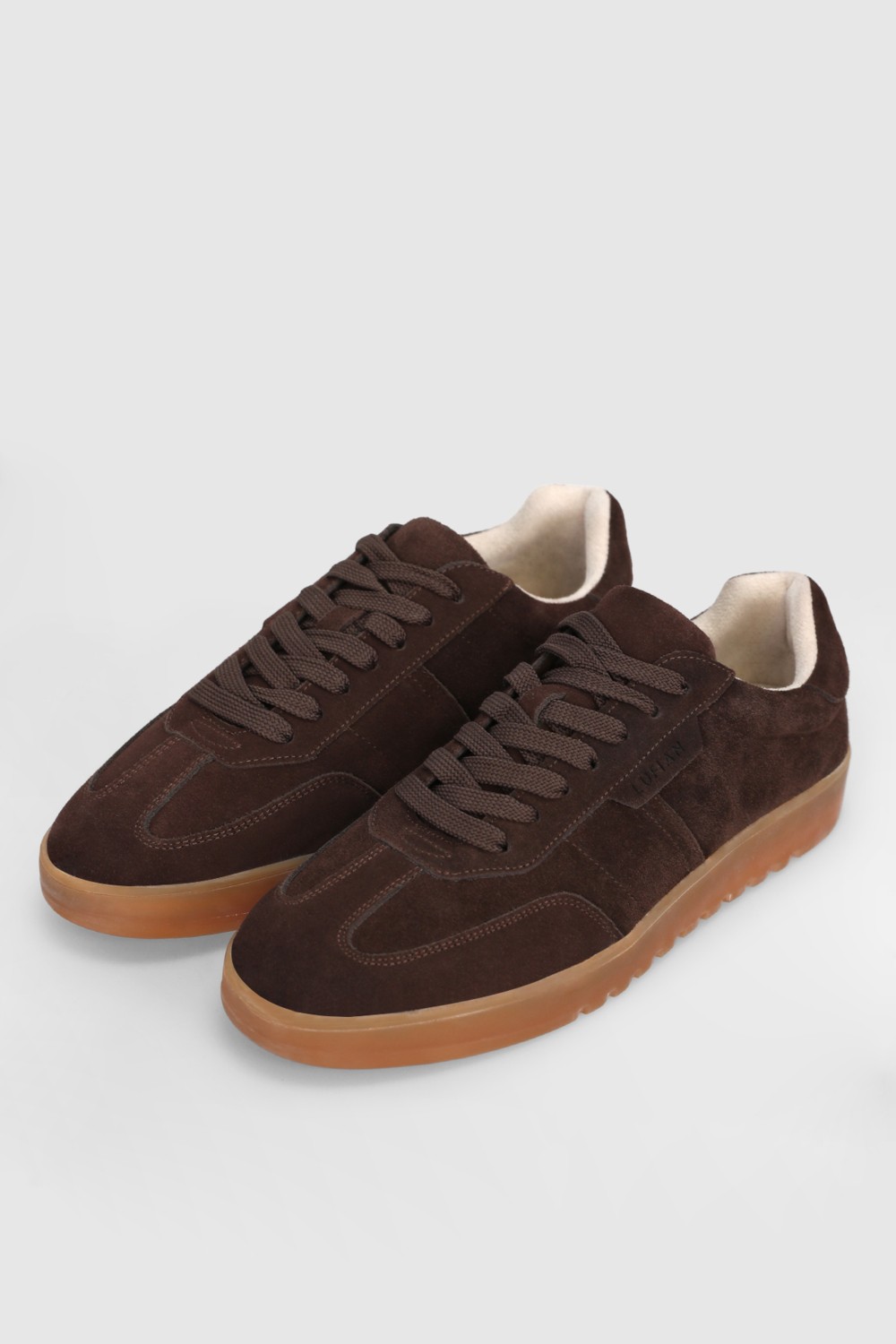 Lufian Pele Erkek Deri Sneaker Ayakkabı Açık Kahve görsel 4