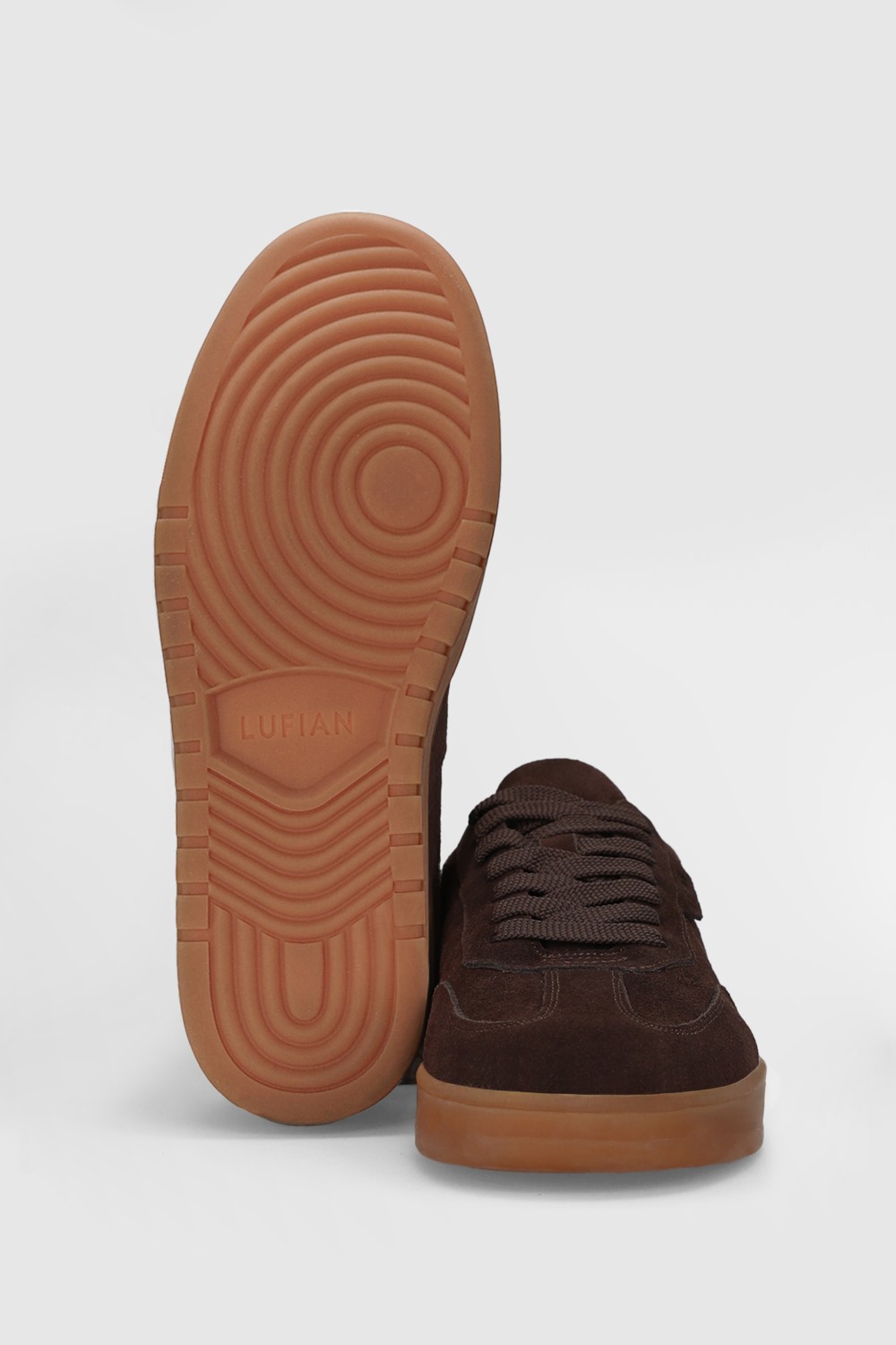 Lufian Pele Erkek Deri Sneaker Ayakkabı Açık Kahve görsel 5