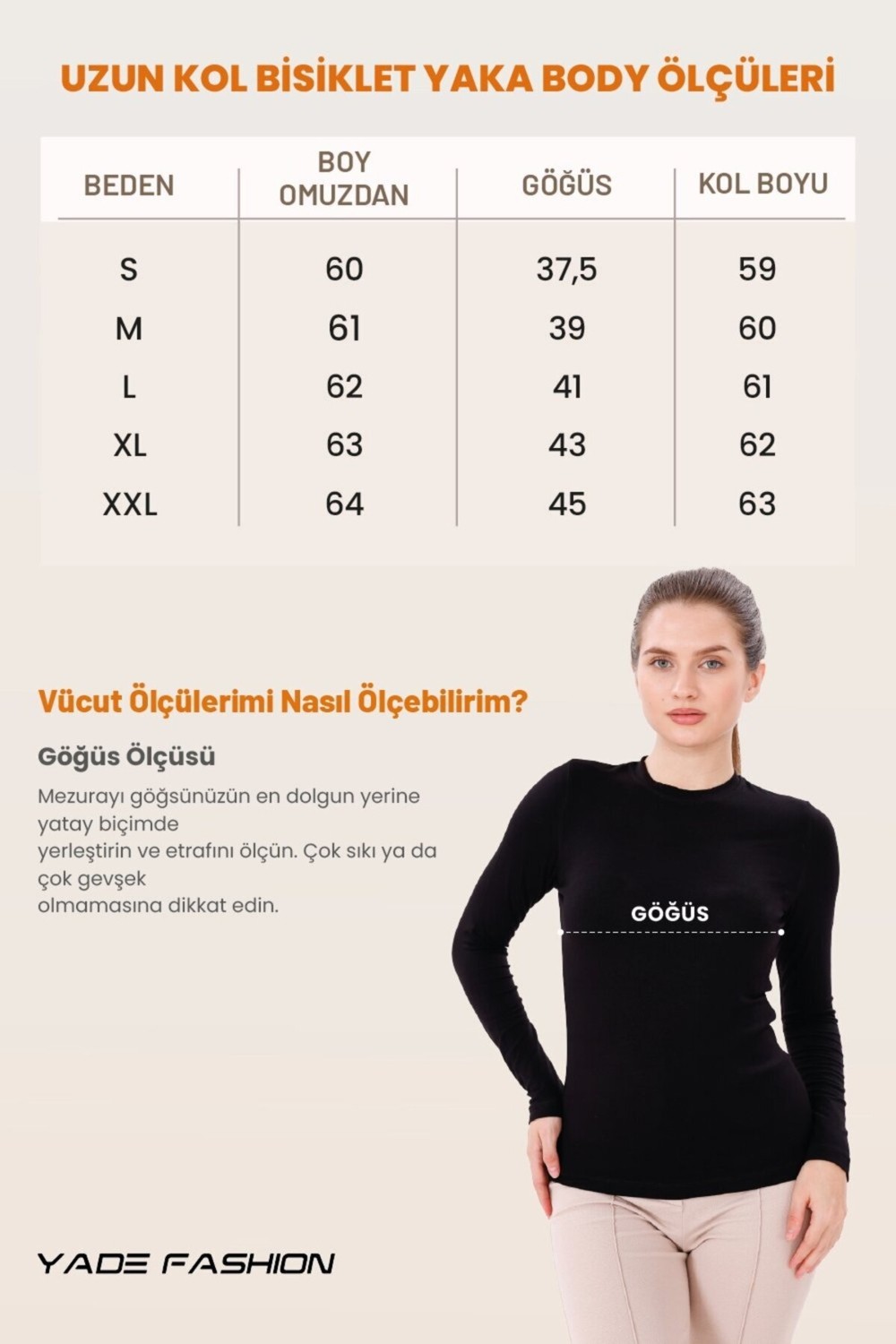 Yade Fashion Uzun Kol Bisiklet Yaka Body 4'lü Set görsel 6