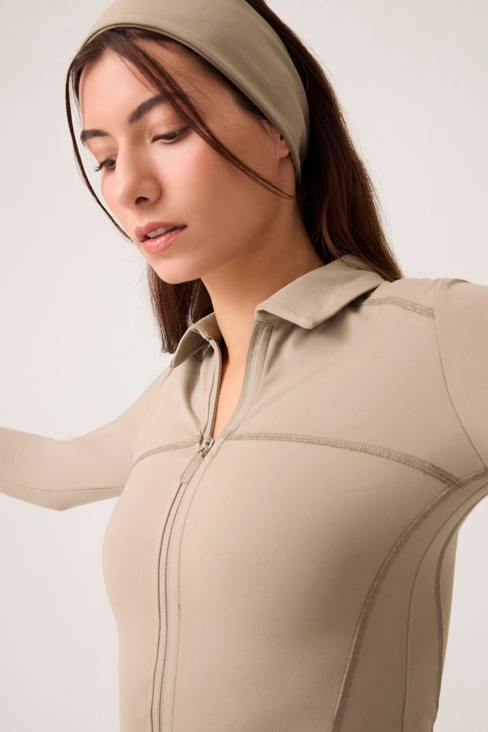 Los Ojos Kadın Los Ojos Siyah Spor Ceket Collared Uzun Kollu %78 Polyester Hafif ve Nefes Alabilen görsel 4