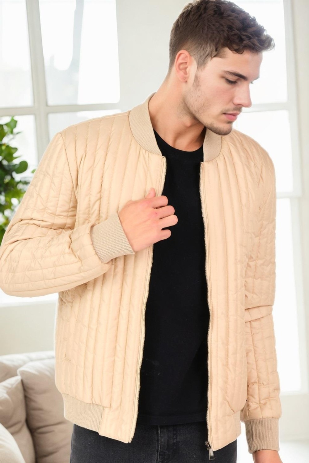 Dewberry M8643 Dewberry Erkek Mont-Siyah