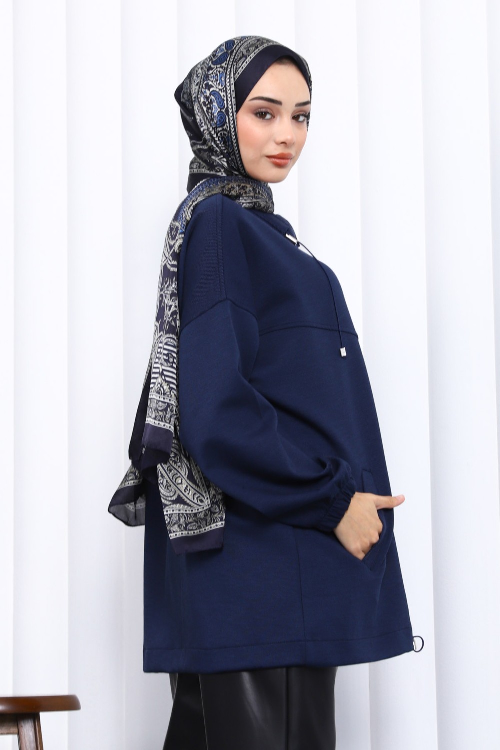 İmaj Butik Bordo Çıtçıt Detaylı Cepli Ceket görsel 8