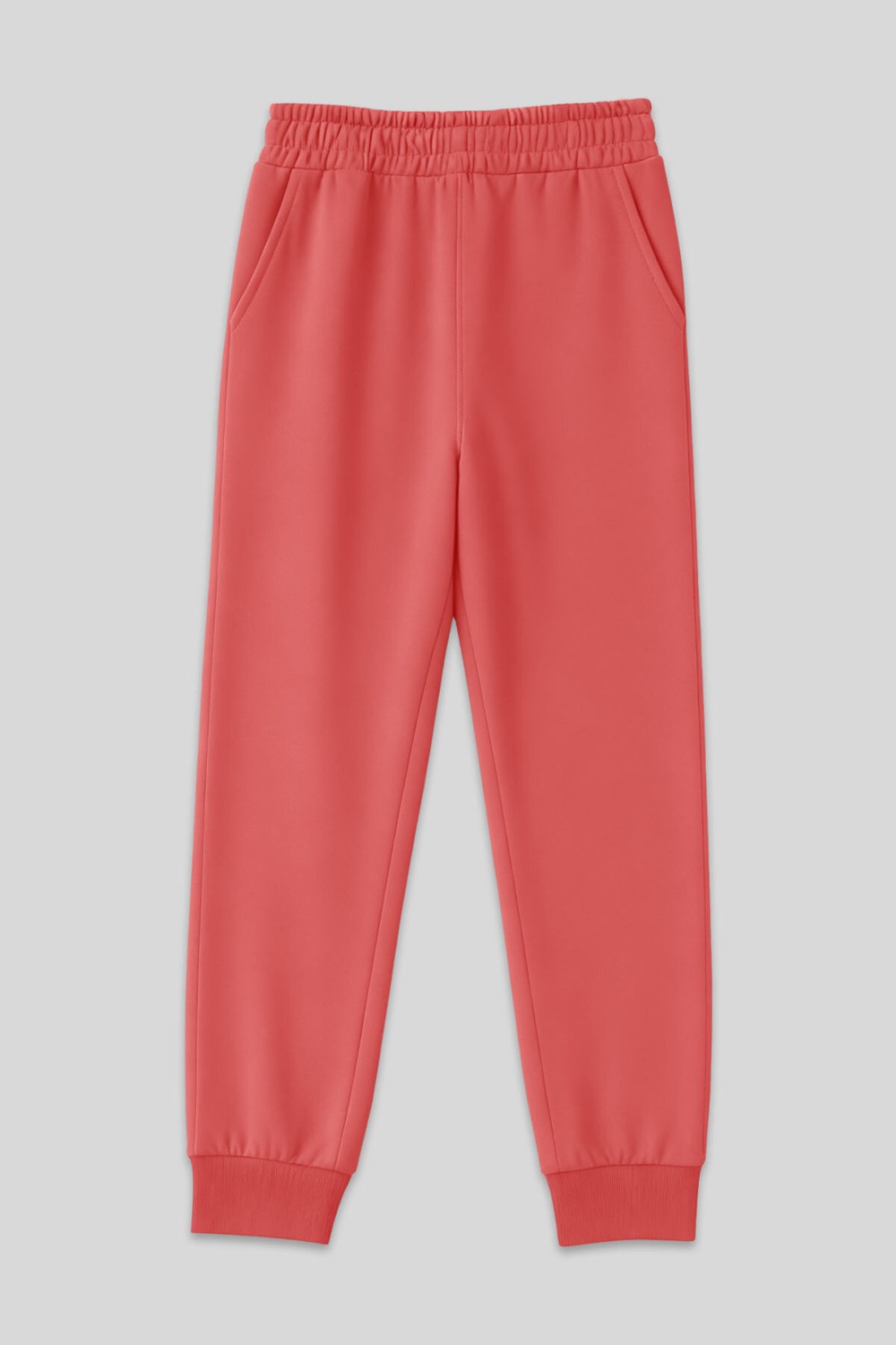 Tommy Life İndigo Yüksek Bel Jogger Rahat Form Manşetli Kadın Eşofman Alt - 94561 görsel 5