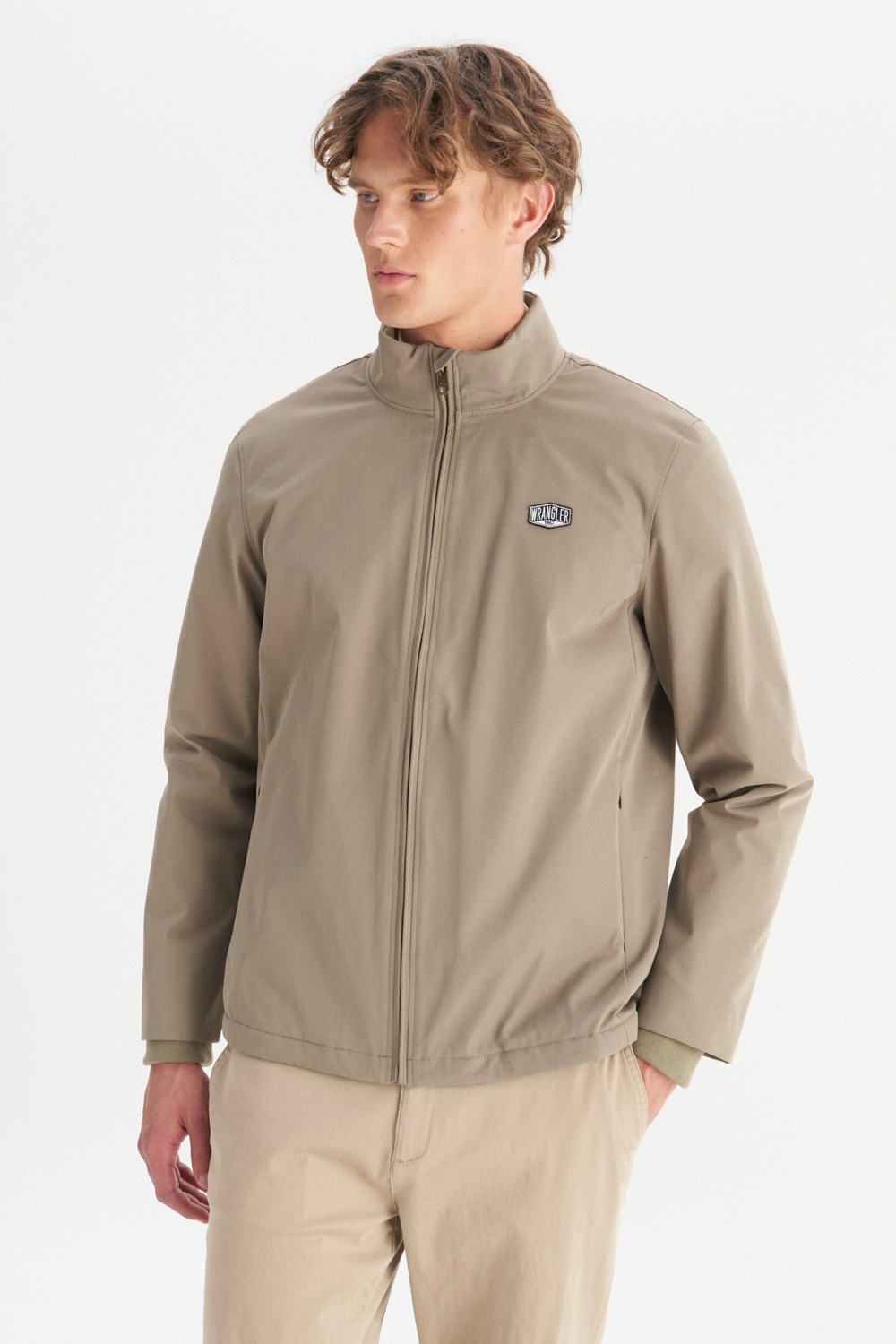 Wrangler Relaxed Fit Rahat Kesim Dik Yaka Cepli Ince Bomber Ceket görsel 3
