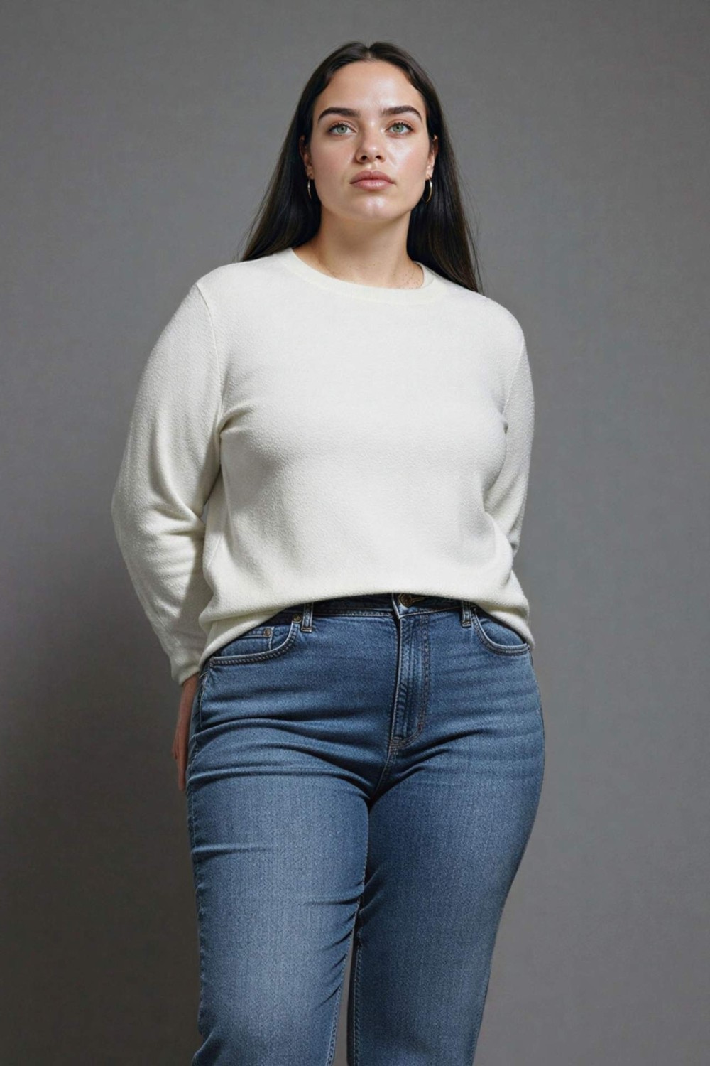 DeFacto Ultra Yumuşak Relax Fit Bisiklet Yaka Basic Kazak I6913AZ25WN