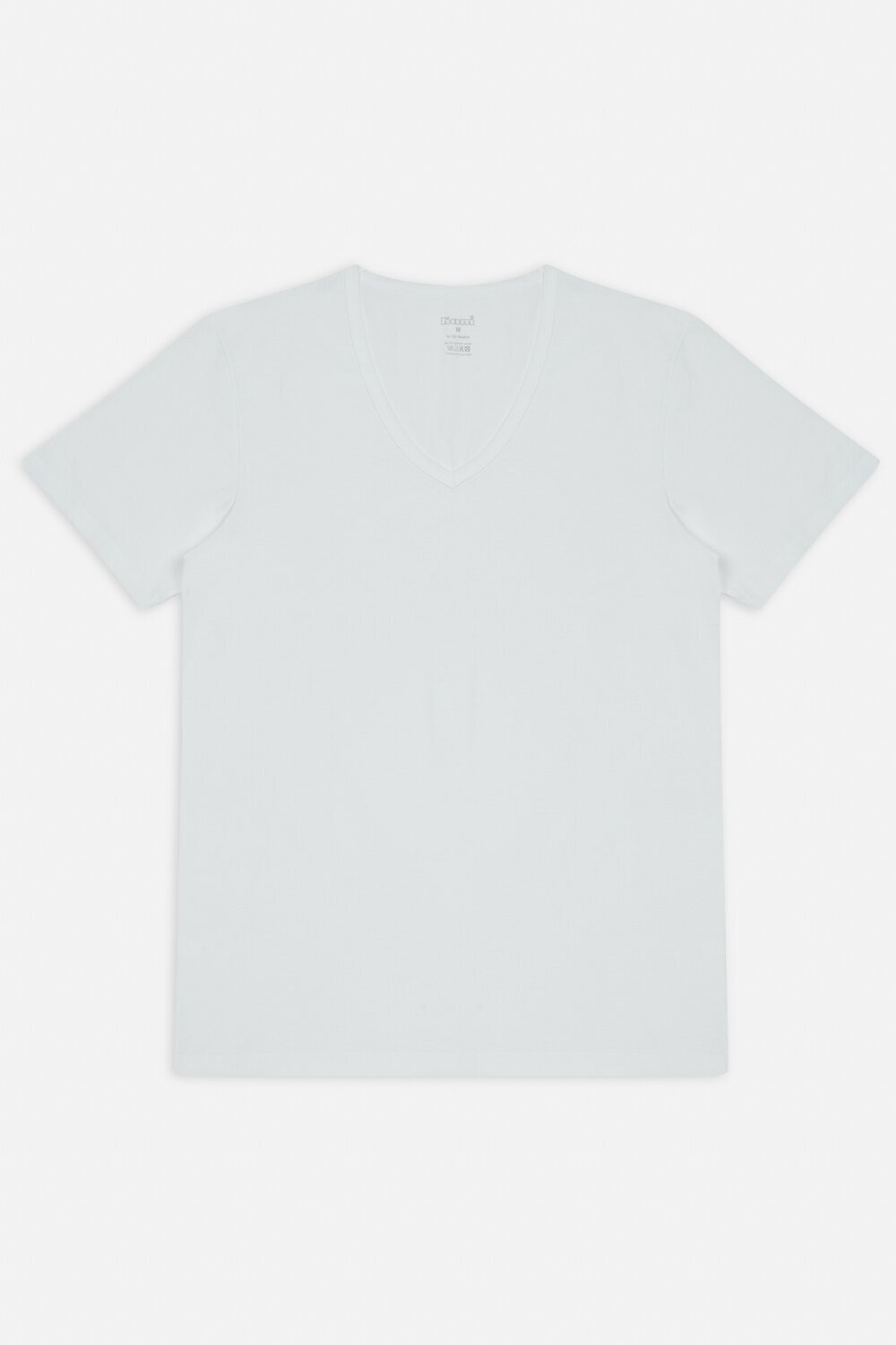Kom Enrico Erkek V Yaka Kısa Kollu %100 Pamuk 2'li Tshirt Set görsel 3