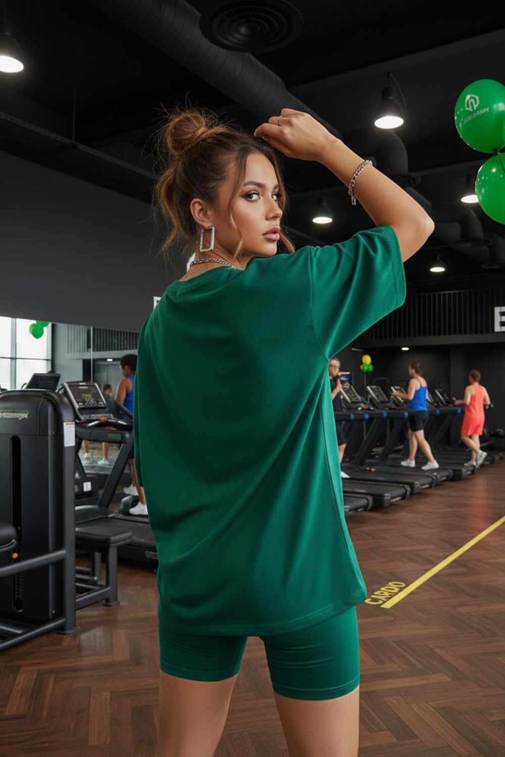 Merry See Wellness Baskılı Soft Kısa Kollu Şortlu Alt Üst Takımı görsel 8
