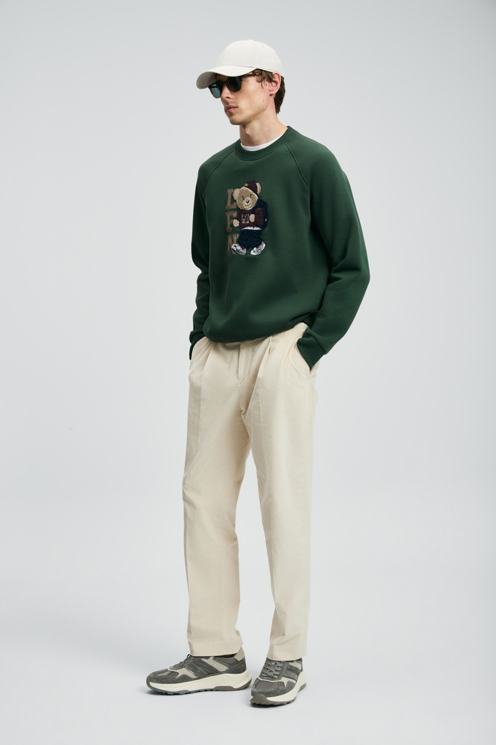 Lufian Storm Erkek Sweatshirt Kırık Beyaz görsel 2