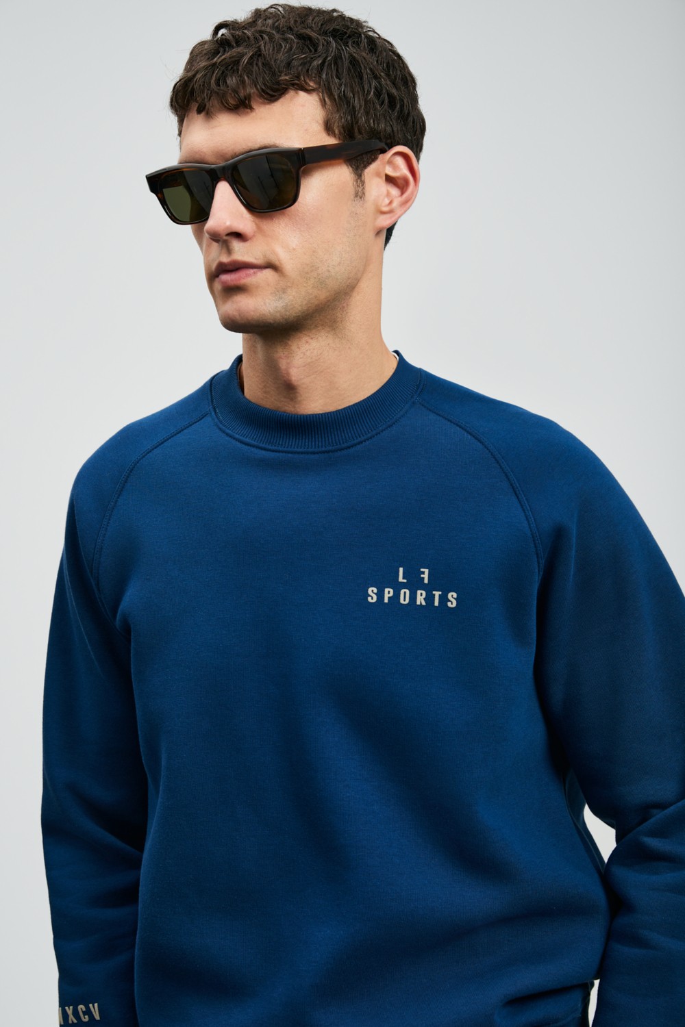 Lufian Sıgma Erkek Sweatshirt Saks görsel 4
