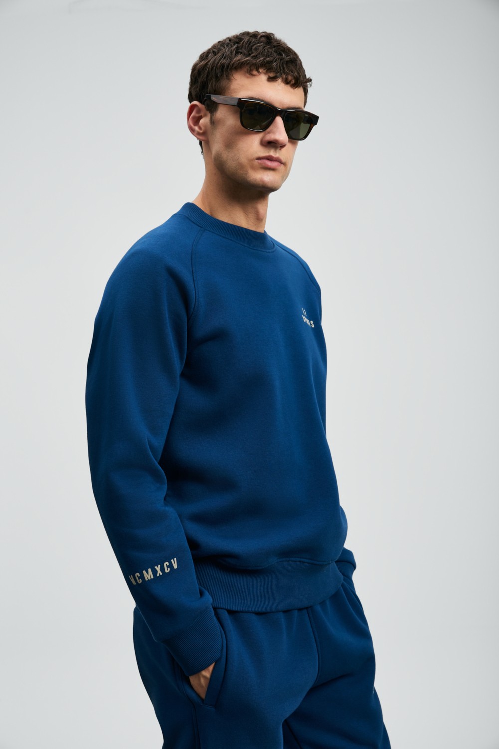 Lufian Sıgma Erkek Sweatshirt Saks görsel 5