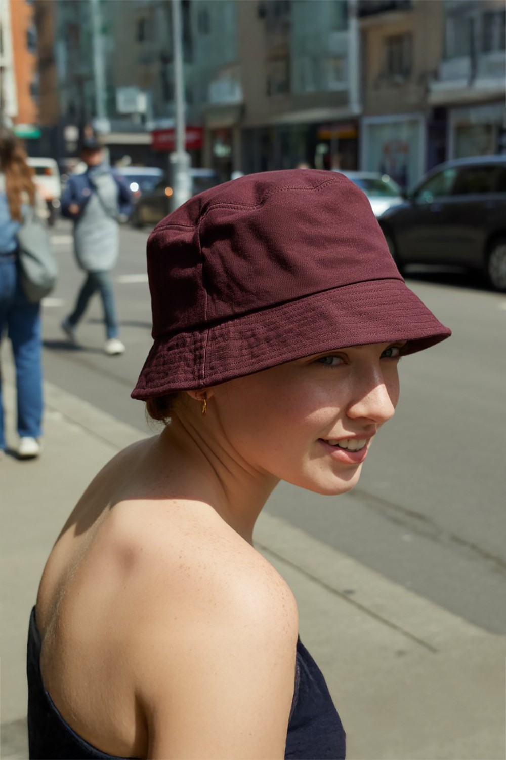 Verahed UV Güneş Koruma Kova Şapka Hafif Katlanabilir Çapraz Outdoor Siyah Plaj Deniz Bucket Balıkçı Şapkası