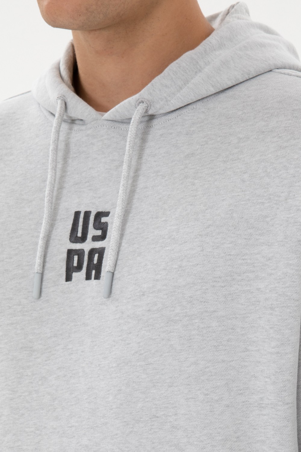 U.S. Polo Assn. Erkek Comfort Fit Kapüşonlu Kısa Kollu Siyah Sweatshirt 50320030-VR046 görsel 7