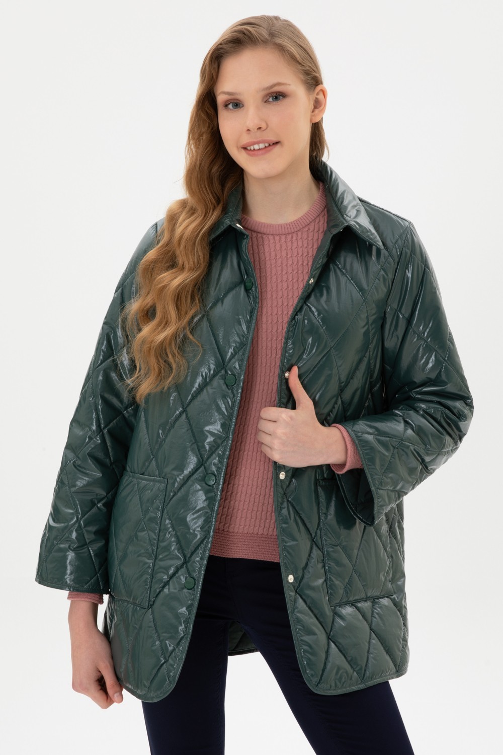 U.S. Polo Assn. Kadın Koyu Yeşil Mont 50312102-VR079
