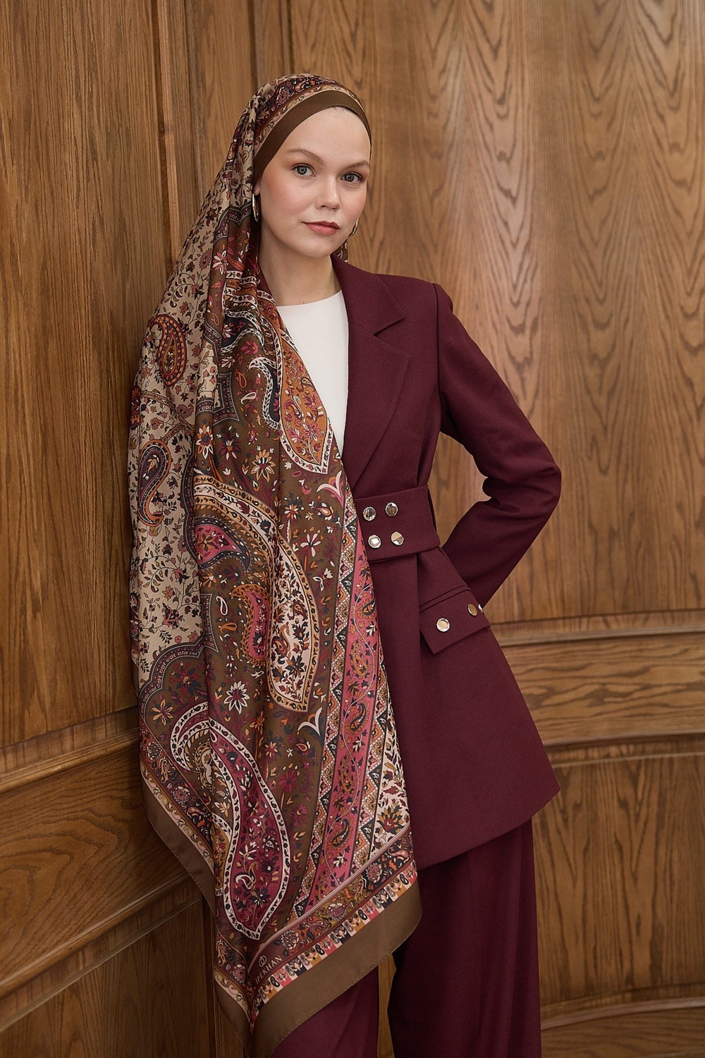 İpekhan Winter Bloom Soft Şal görsel 5