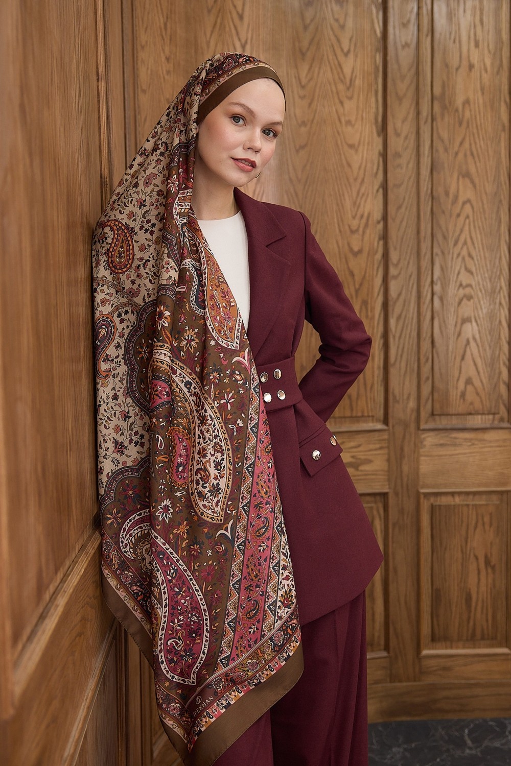 İpekhan Winter Bloom Soft Şal görsel 6