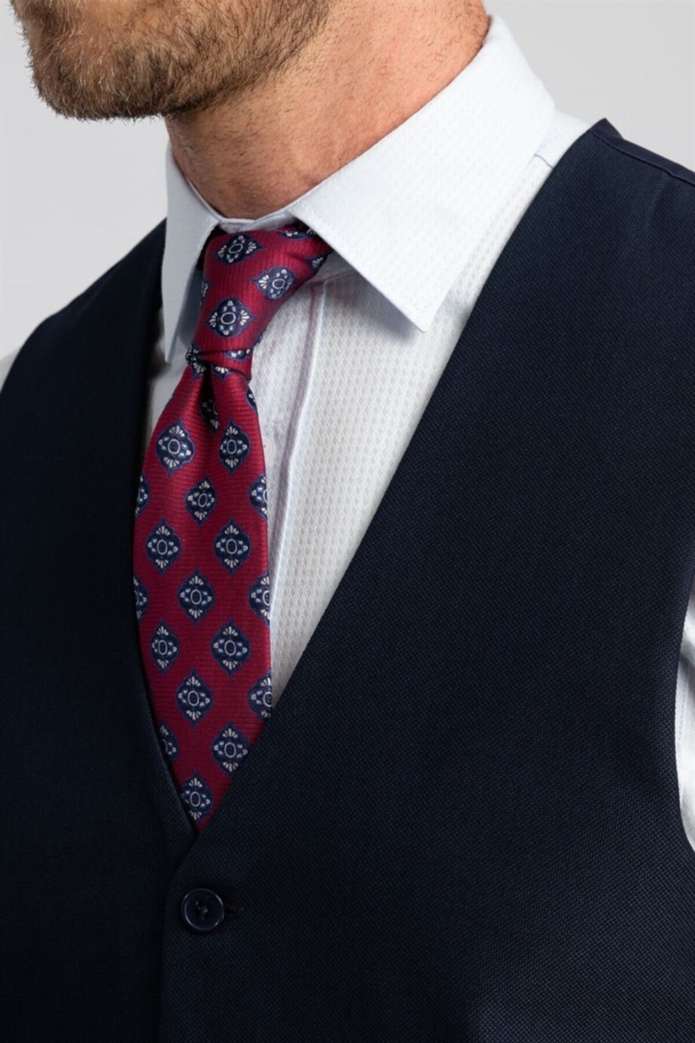 Tudors Slim Fit Dar Kesim Düz Cepli Erkek Yelek görsel 4