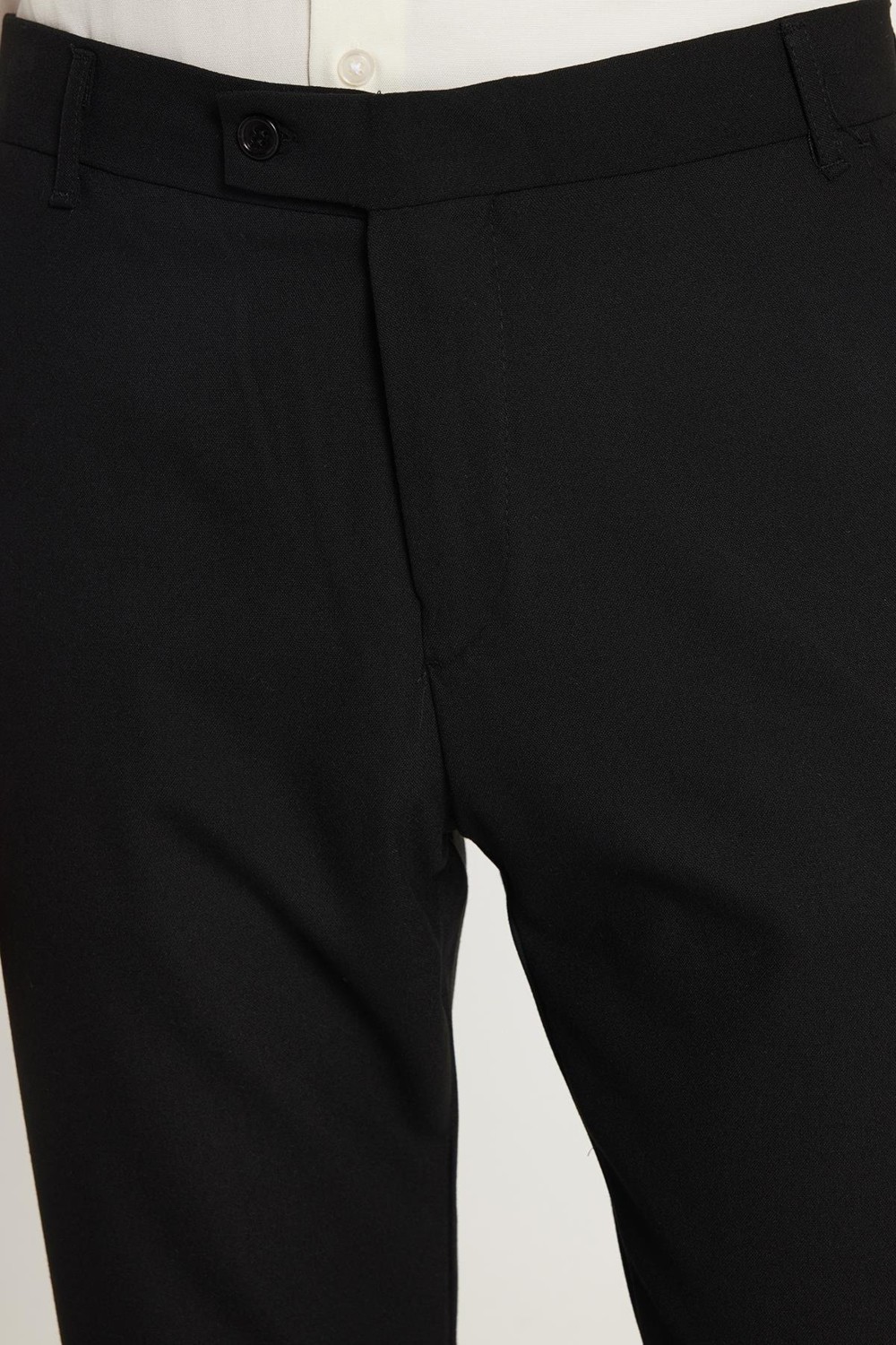 Tudors Erkek Slim Fit Dar Kesim Chino Yandan Cepli Pamuklu Siyah Pantolon görsel 2