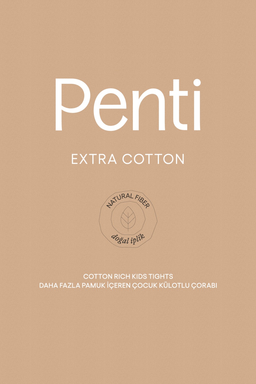 Penti Siyah Pretty Extra Cotton Külotlu Çorap görsel 4