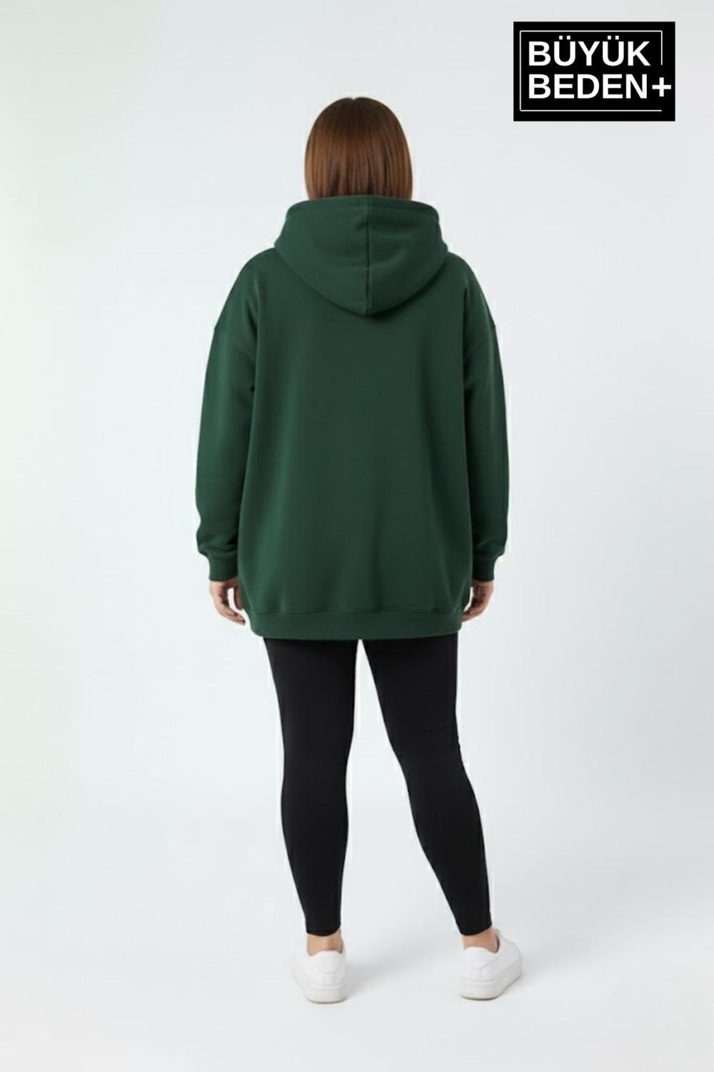 Superlife Kadın Büyük Beden Kapüşonlu Brooklyn Baskılı Sweatshirt SPR26BSWK961 görsel 6