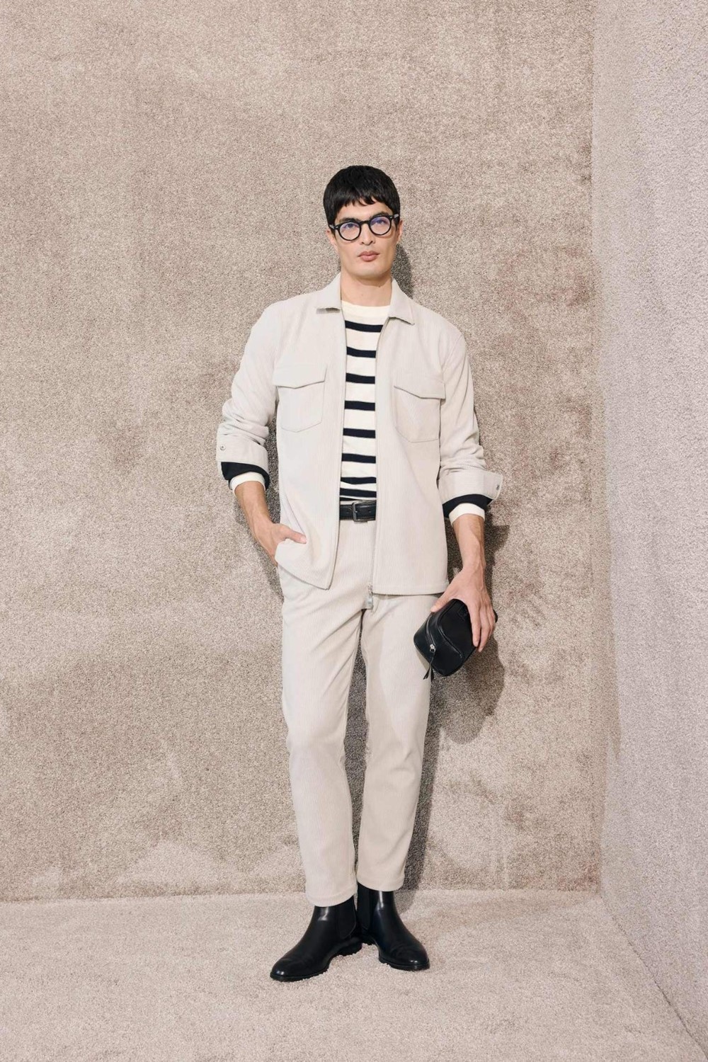DeFacto Esnek Kumaş Tailored Regular Fit Düz Paça Fitilli Kadife Pantolon F0462AX25WN