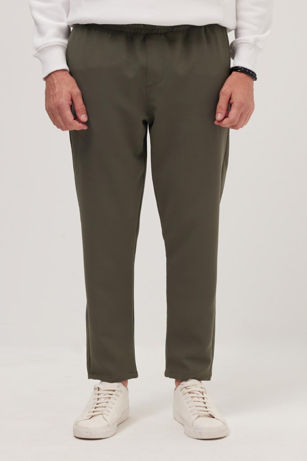 Tudors Erkek Regular Fit Beli Lastikli Bağcıklı Jogger Lacivert Pantolon Rahat Kesim Yan Cepli