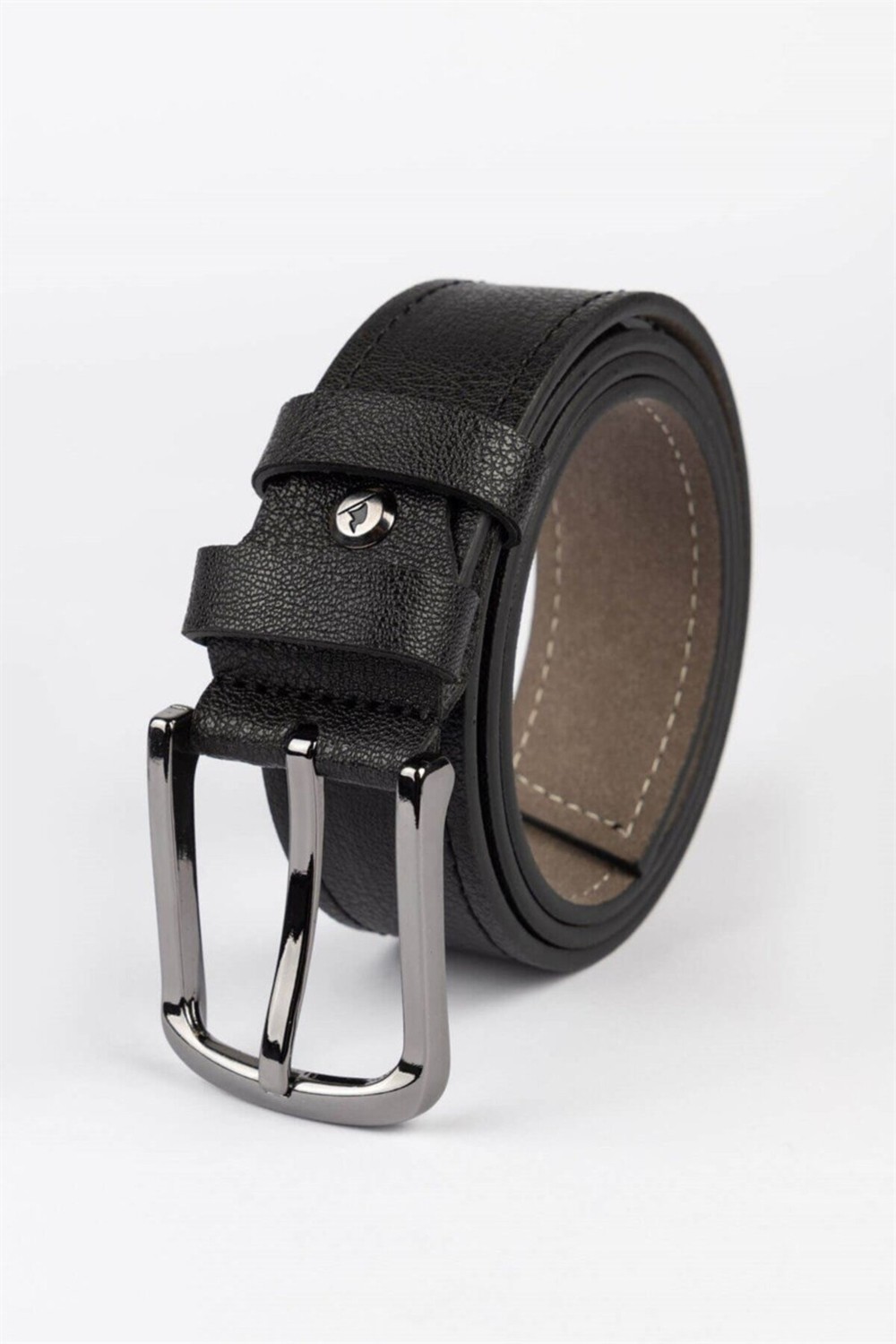 Tudors Erkek 4 cm Spor Siyah Kemer