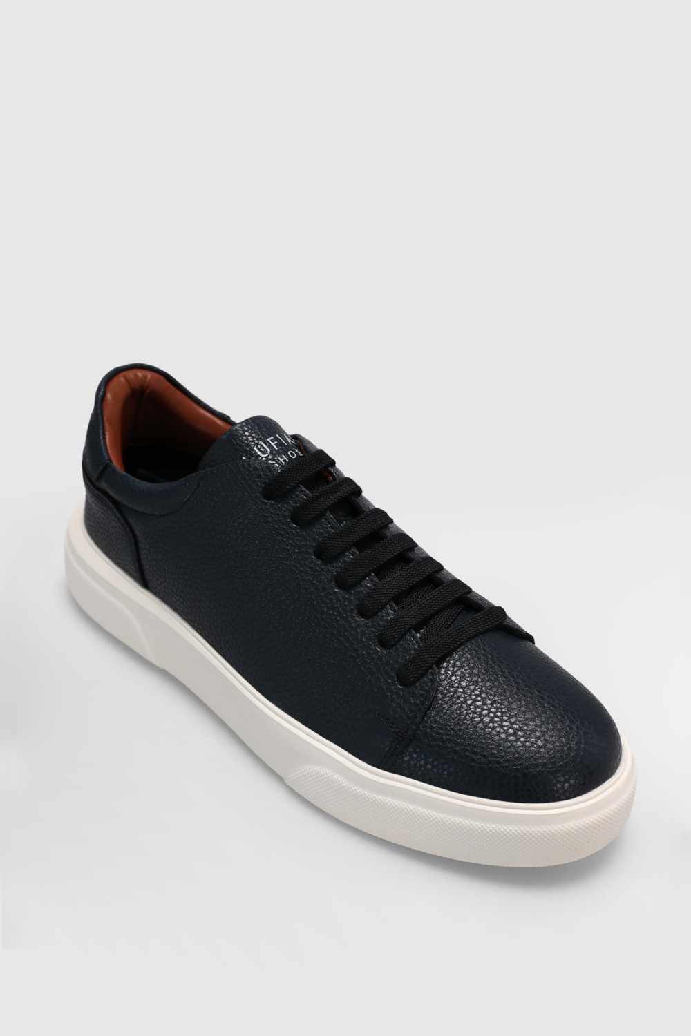 Lufian Tommy Erkek Deri Sneaker Ayakkabı Lacivert görsel 2