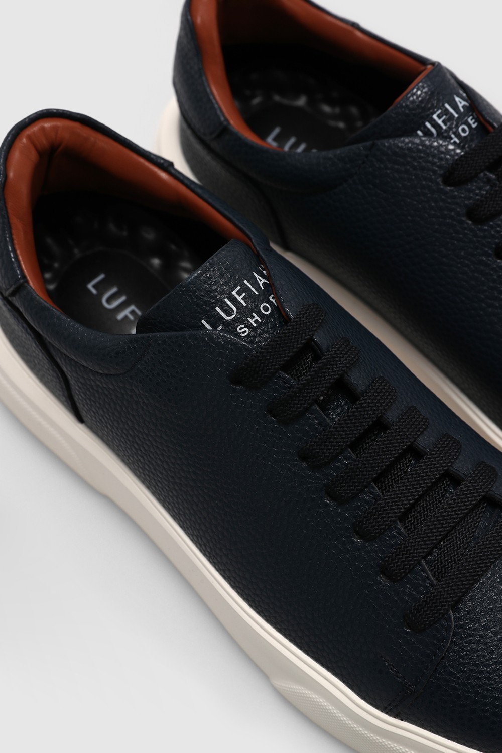 Lufian Tommy Erkek Deri Sneaker Ayakkabı Lacivert görsel 3