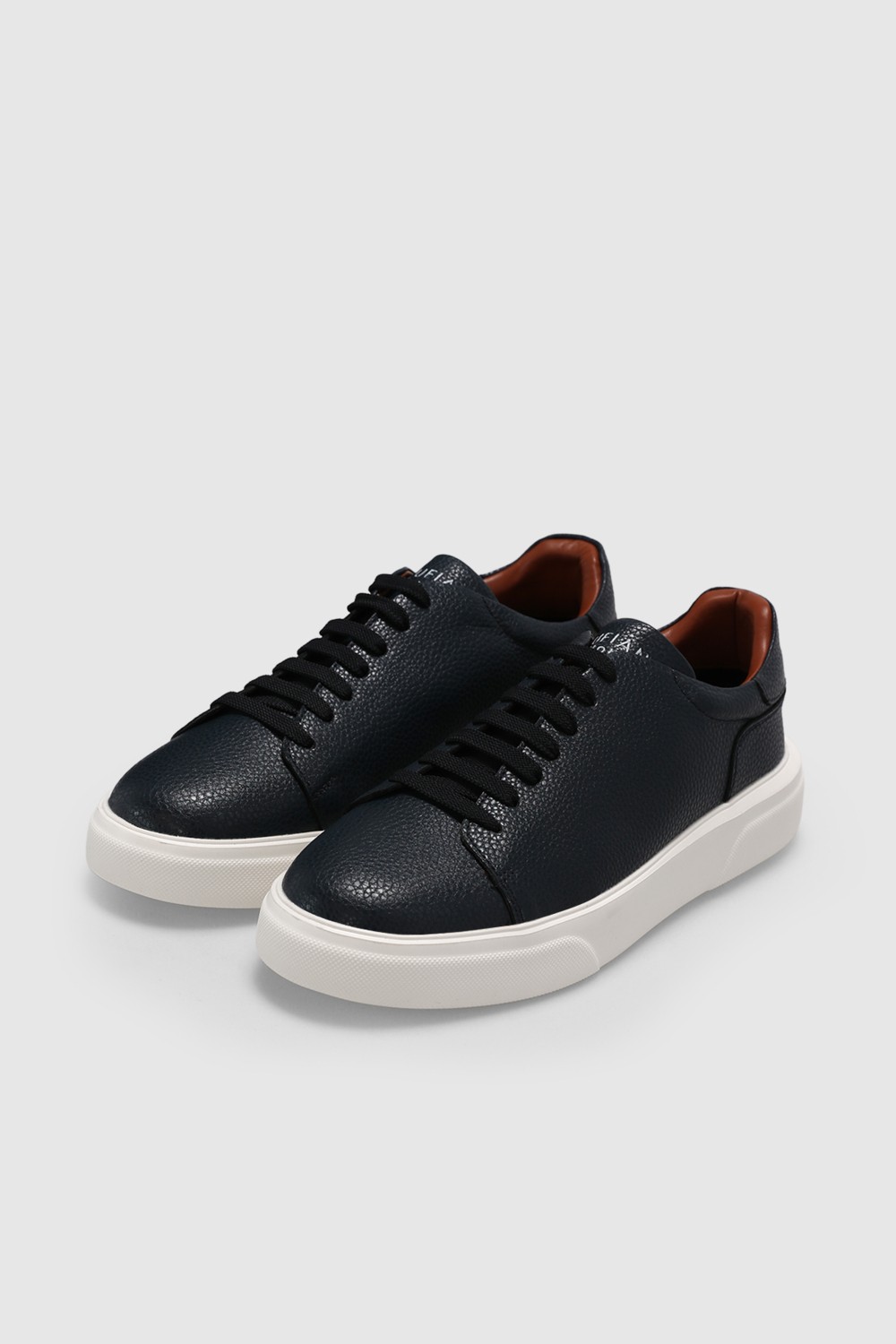 Lufian Tommy Erkek Deri Sneaker Ayakkabı Lacivert görsel 4