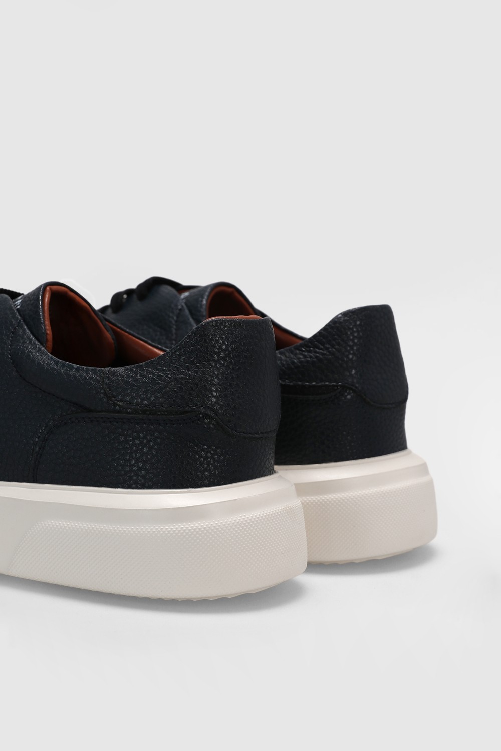 Lufian Tommy Erkek Deri Sneaker Ayakkabı Lacivert görsel 6
