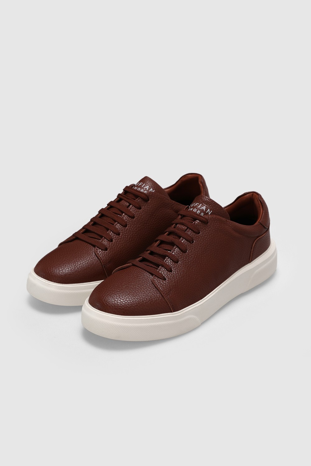Lufian Tommy Erkek Deri Sneaker Ayakkabı Taba görsel 4