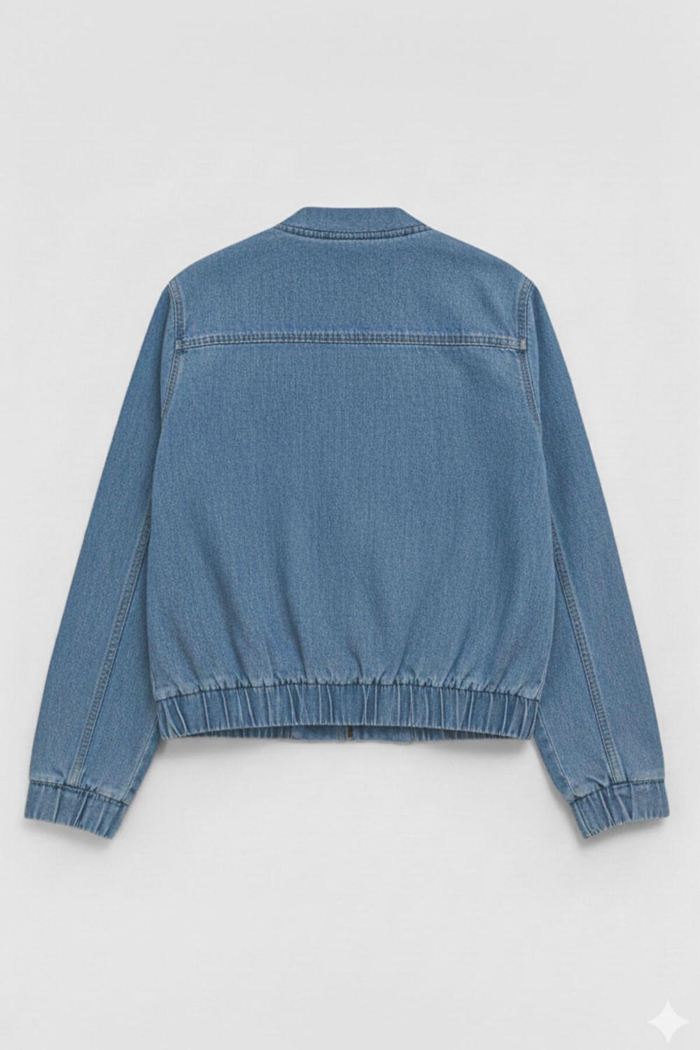 Markapia Kadın Açık Mavi Bomber Denim Ceket görsel 2