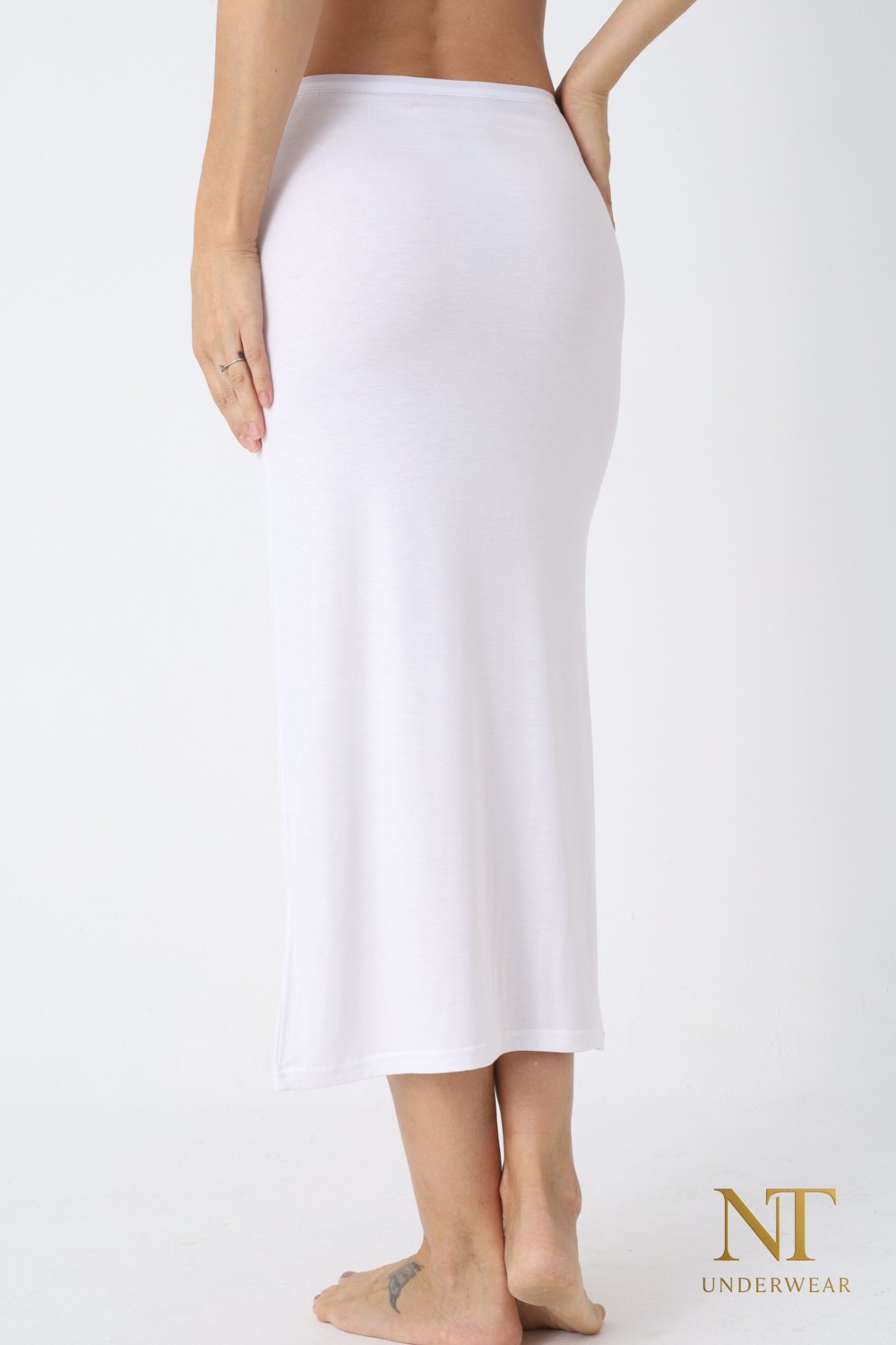 NT Underwear Bambu Uzun Etek Astarı, Maxi Jupon, Doğal Kumaş, Modern Kalıp. görsel 6