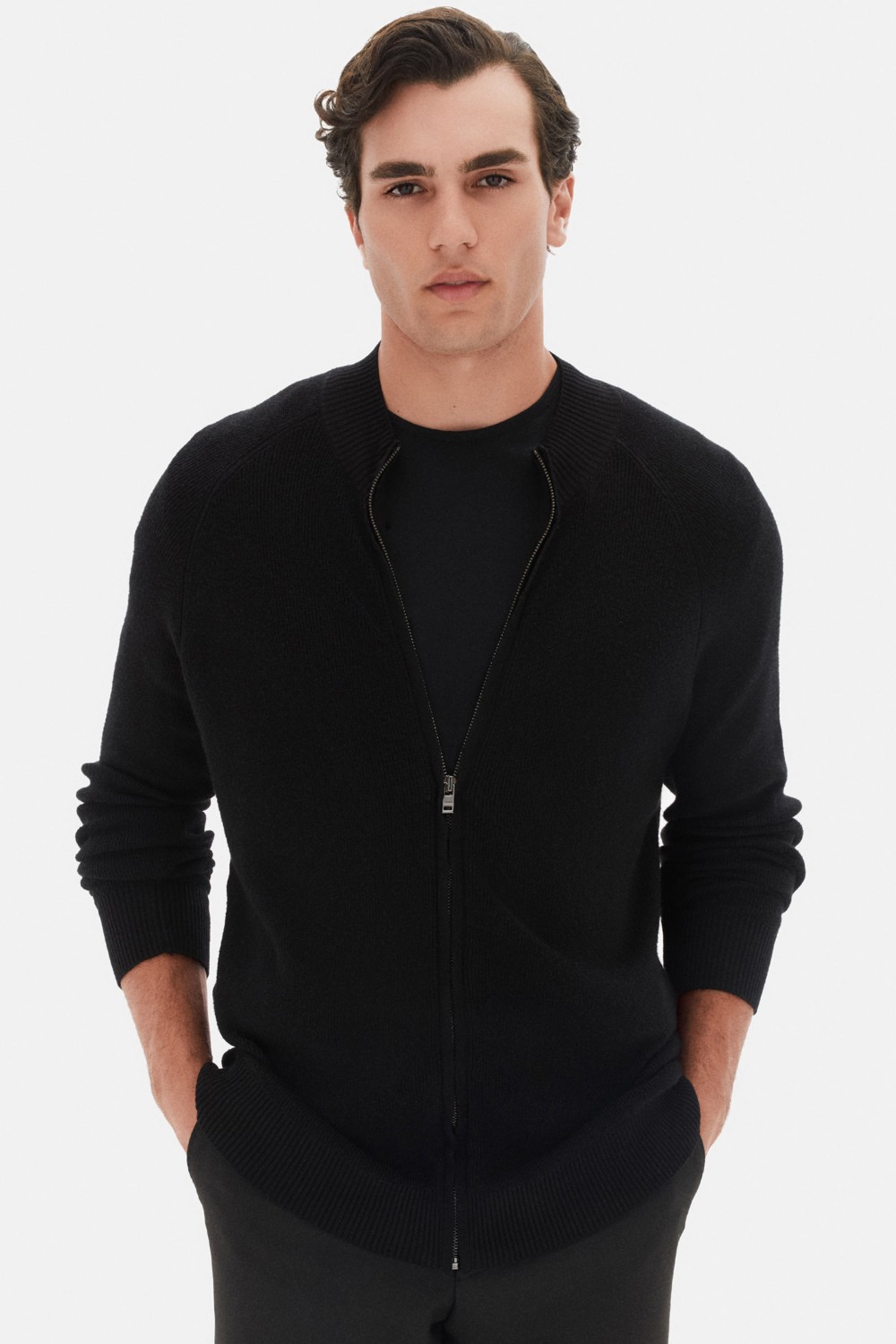 TWN Slim Fit Lacivert Düz Hirka görsel 6