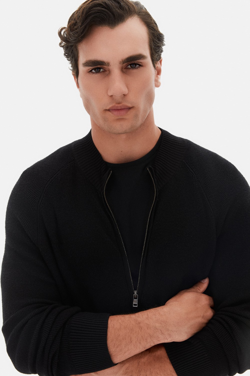 TWN Slim Fit Lacivert Düz Hirka görsel 7