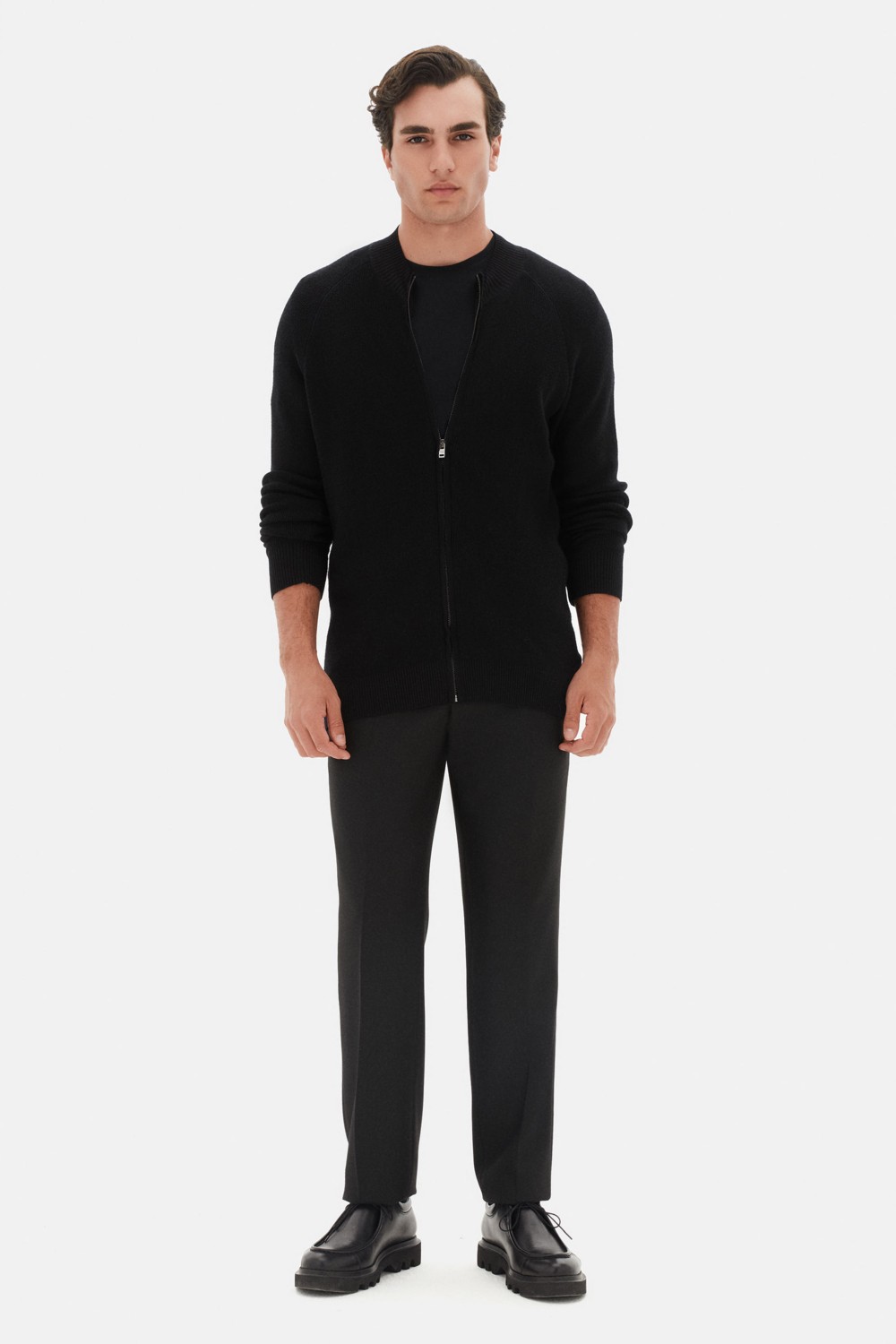 TWN Slim Fit Lacivert Düz Hirka görsel 8