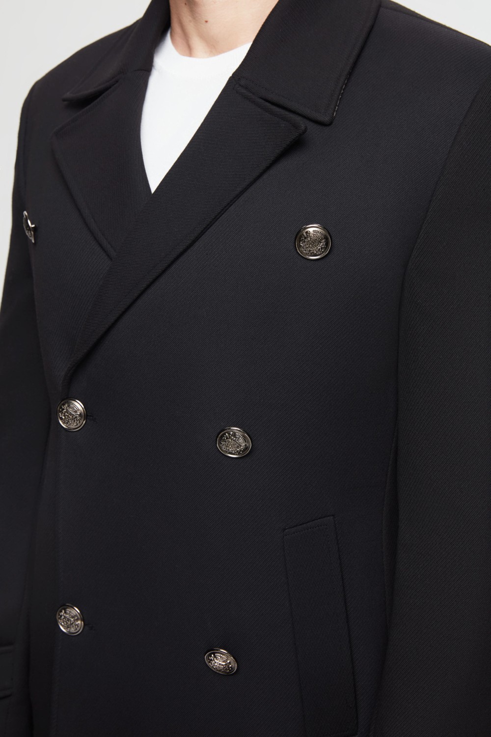 TWN Slim Fit Siyah Palto 5EF08S2035981 görsel 3