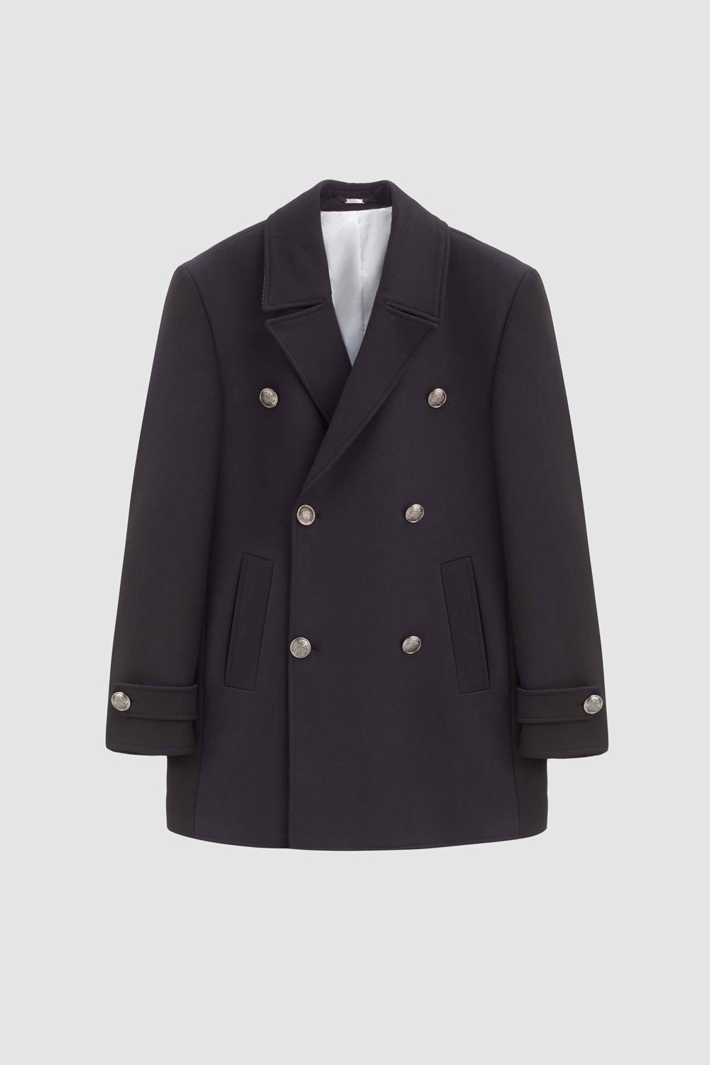 TWN Slim Fit Siyah Palto 5EF08S2035981 görsel 5