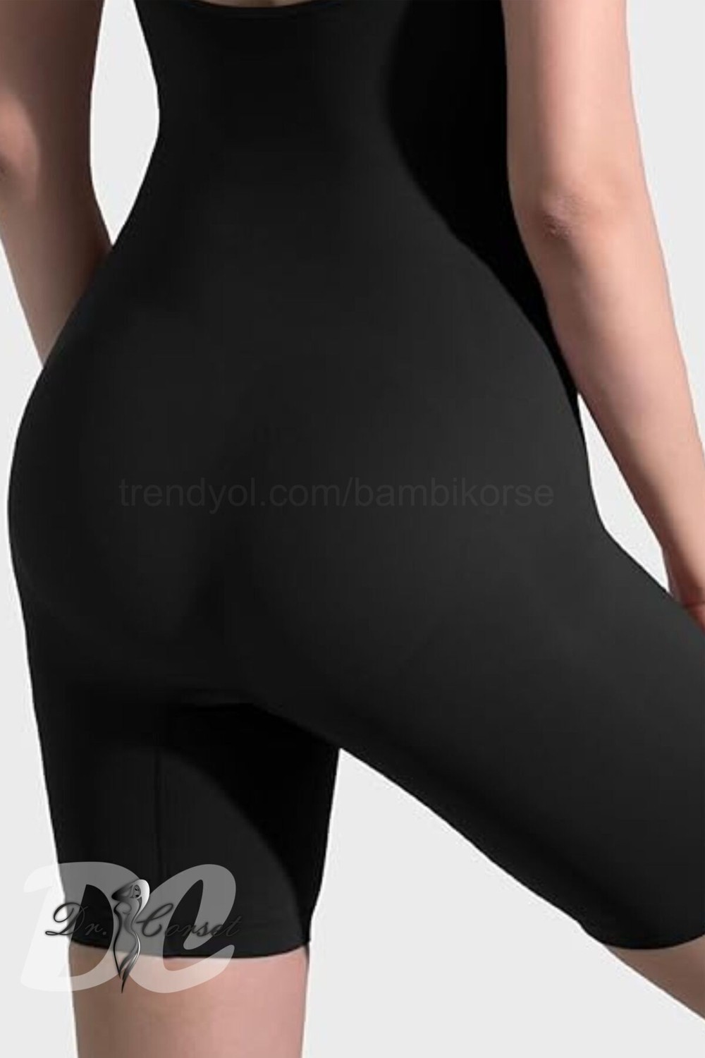 Teknotrust Siyah Tam Boy Toparlayıcı Korse, Göbek, Basen ve Baldır Şekillendirici görsel 2