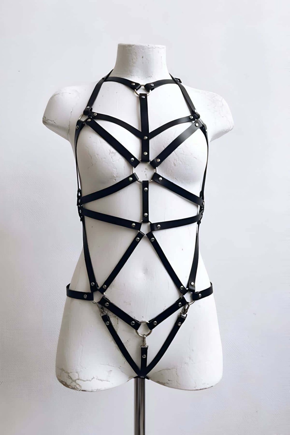 Moda Şahsenem Seksi Deri Vücut Harness - BRF316 görsel 8
